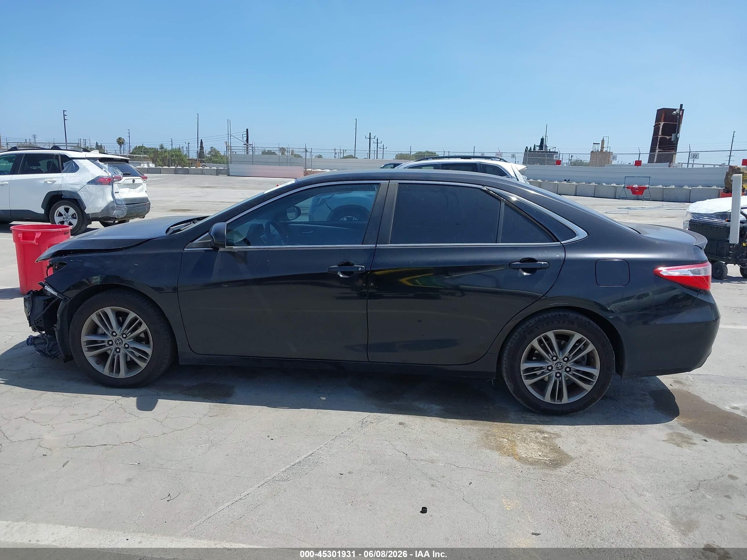 2015 Toyota Camry Se Black vin: 4T1BF1FK5FU013586