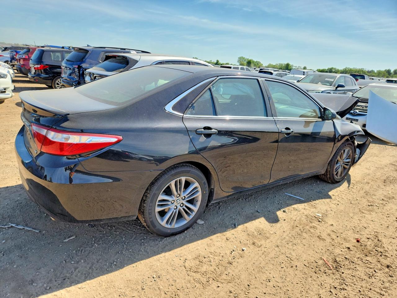 2015 Toyota Camry Se Black vin: 4T1BF1FK5FU036589