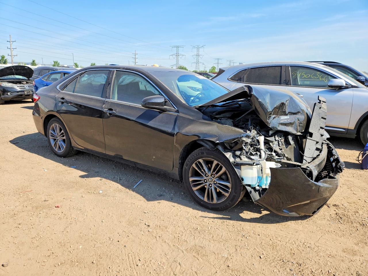 2015 Toyota Camry Se Black vin: 4T1BF1FK5FU036589