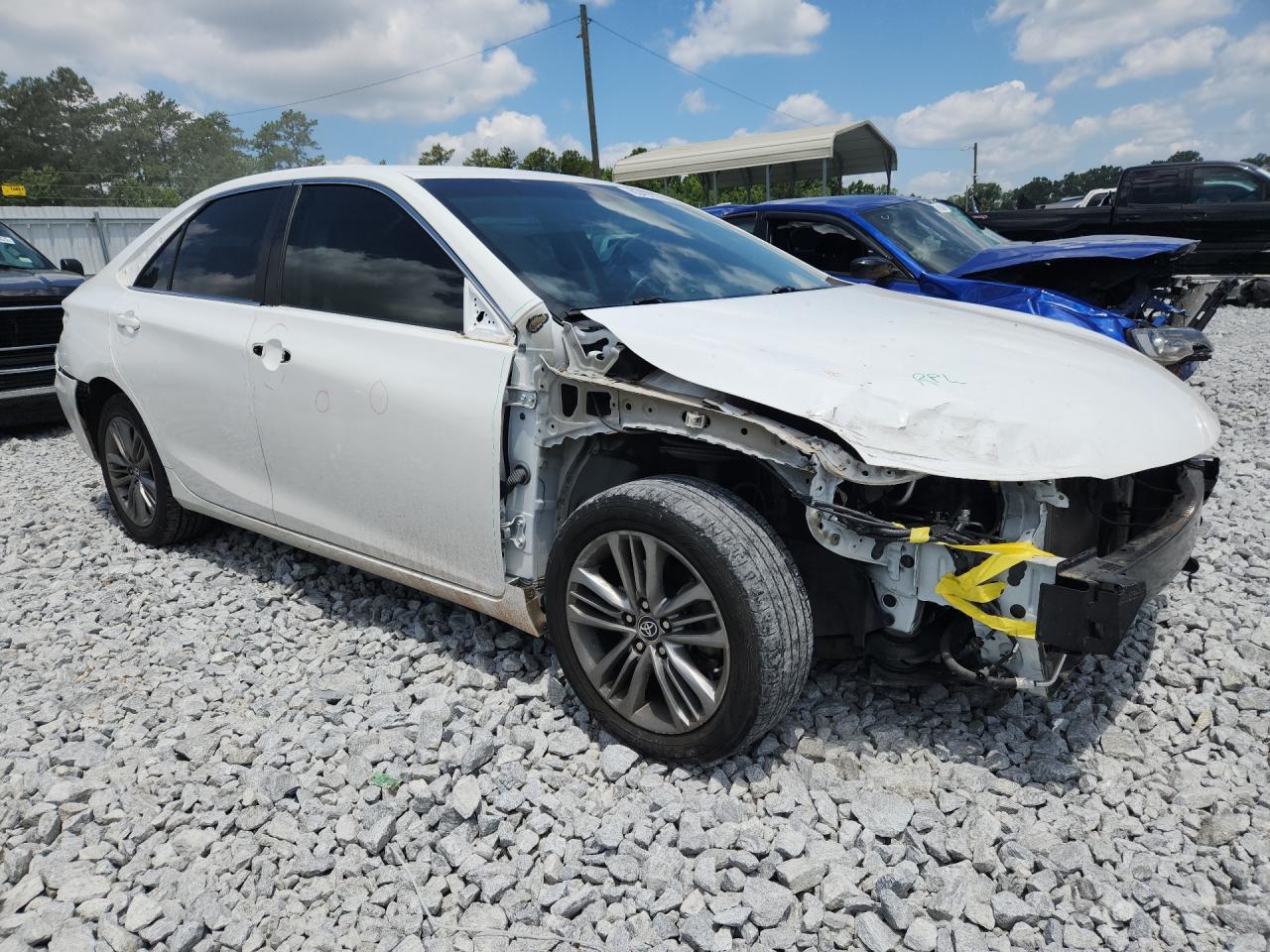 2015 Toyota Camry Se White vin: 4T1BF1FK5FU042179