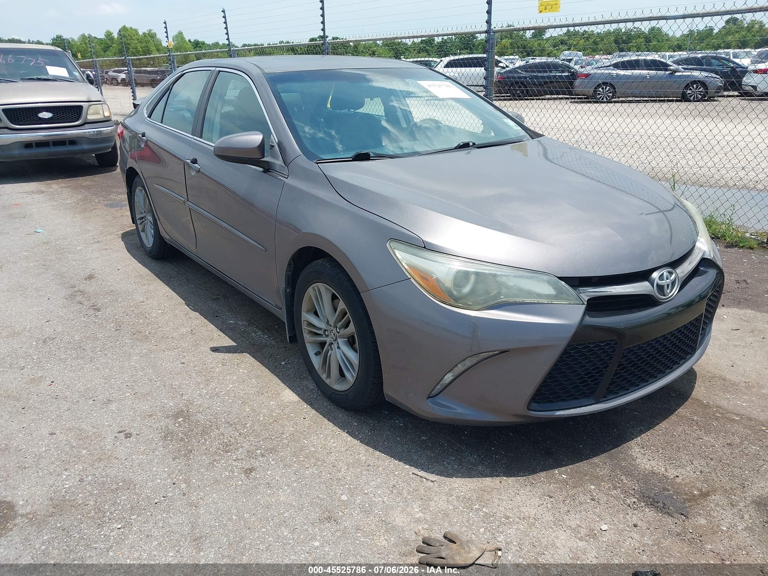 2015 Toyota Camry Se Black vin: 4T1BF1FK5FU044871