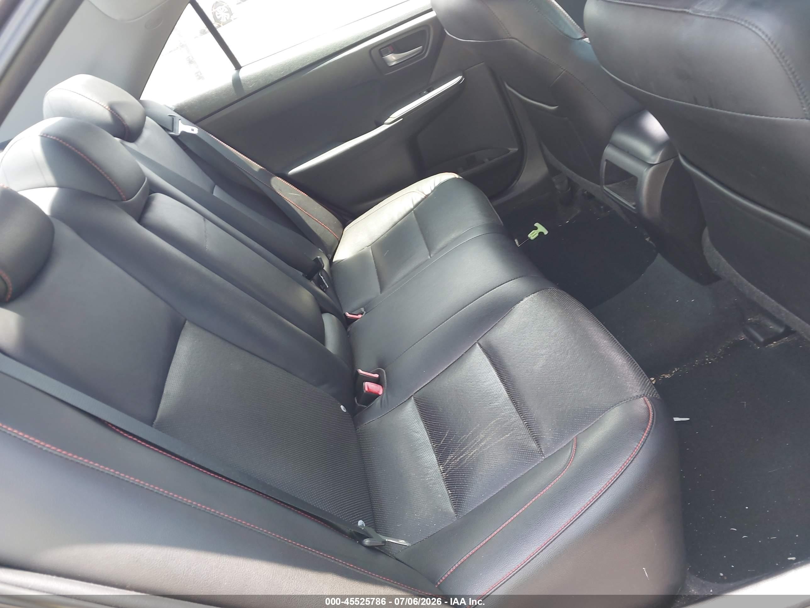 2015 Toyota Camry Se Black vin: 4T1BF1FK5FU044871
