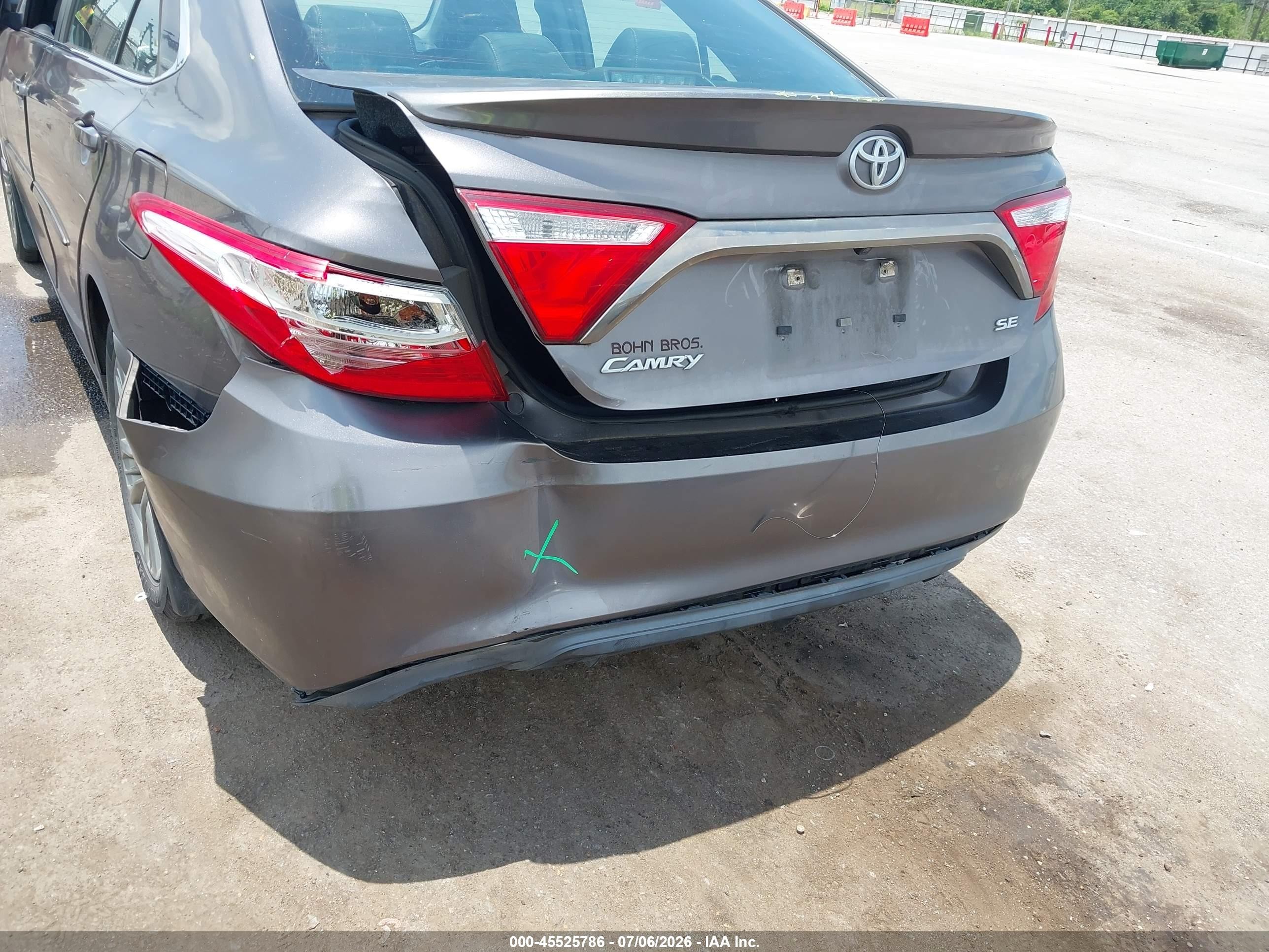 2015 Toyota Camry Se Black vin: 4T1BF1FK5FU044871