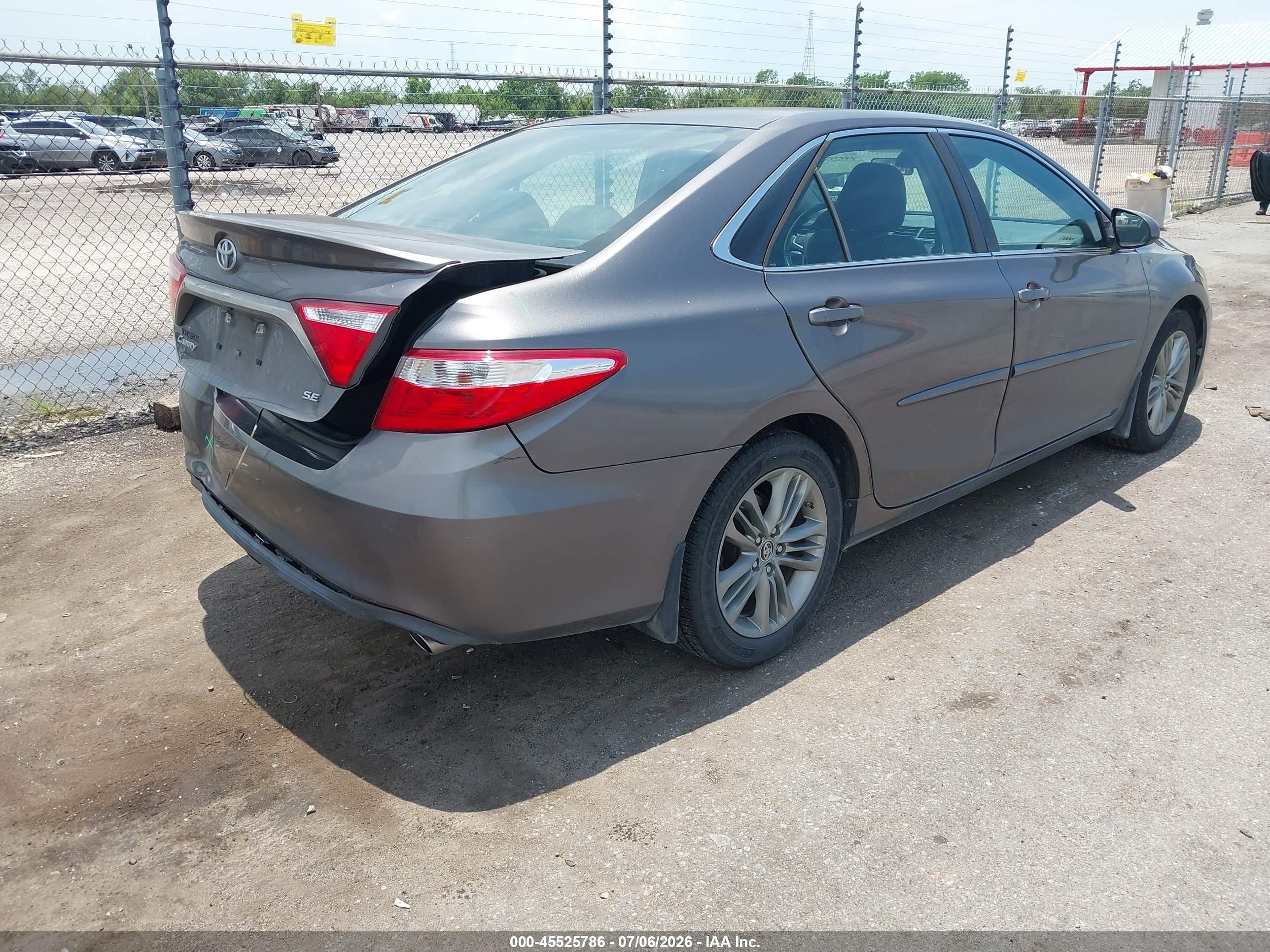 2015 Toyota Camry Se Black vin: 4T1BF1FK5FU044871