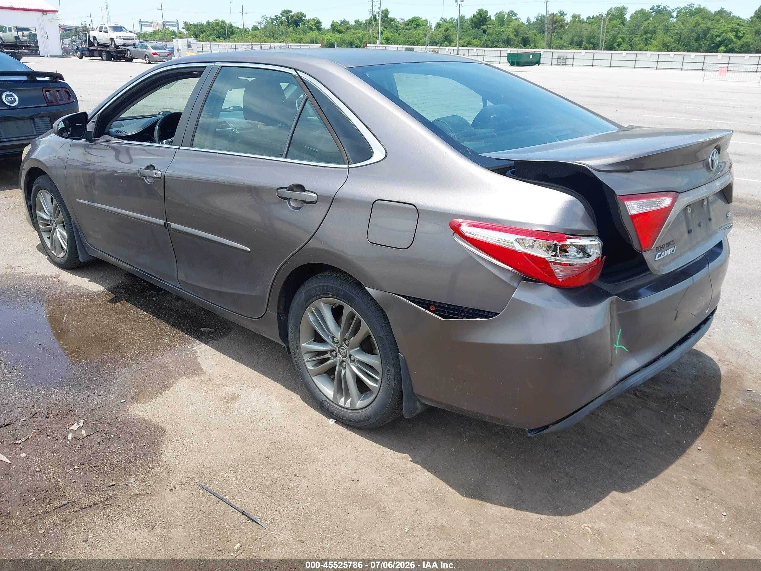 2015 Toyota Camry Se Black vin: 4T1BF1FK5FU044871
