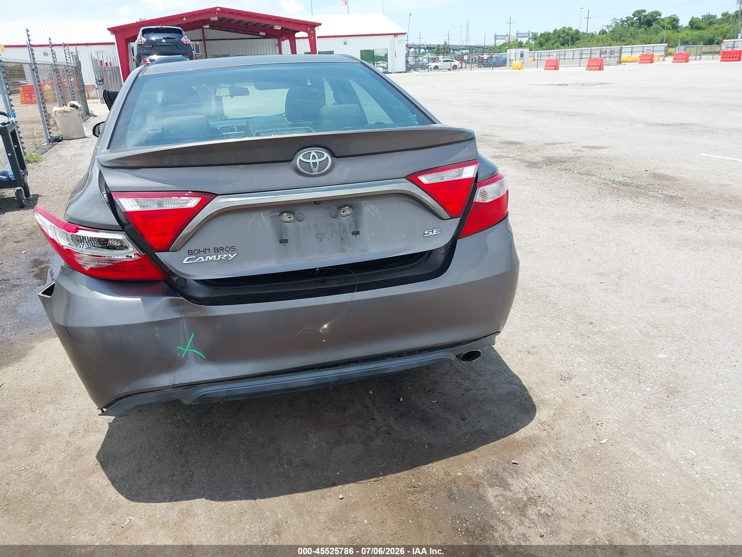 2015 Toyota Camry Se Black vin: 4T1BF1FK5FU044871