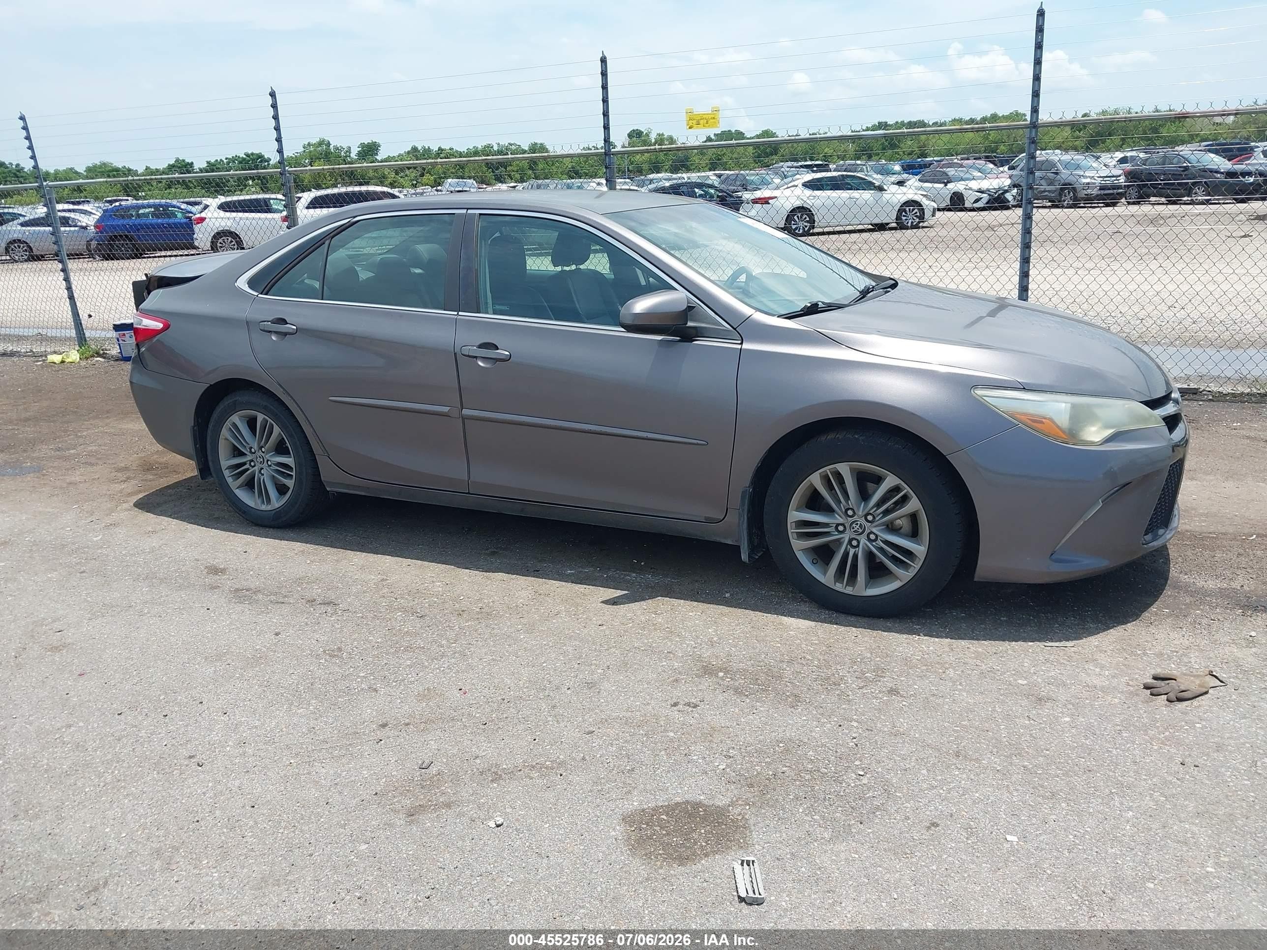 2015 Toyota Camry Se Black vin: 4T1BF1FK5FU044871