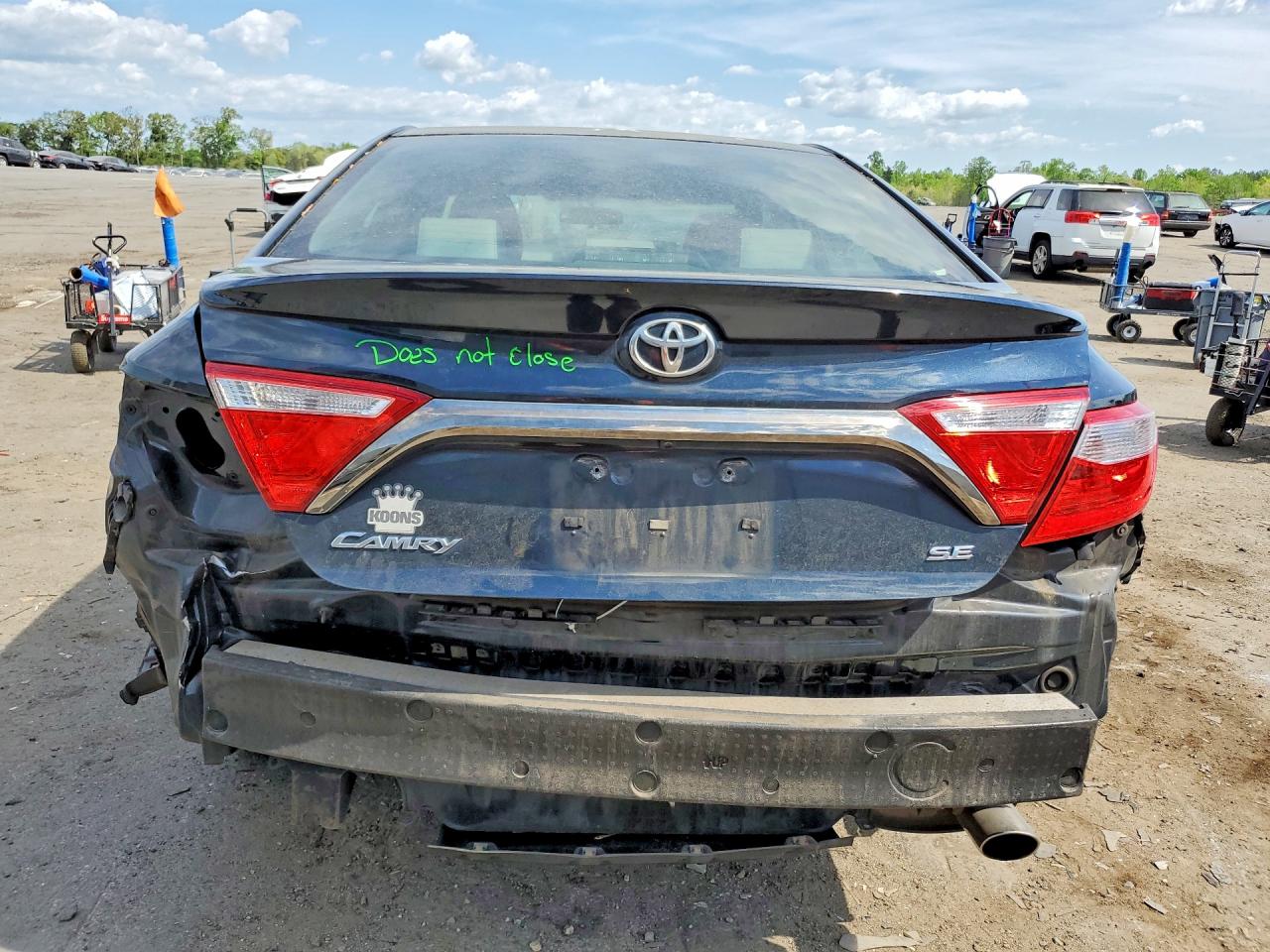 2015 Toyota Camry Se Black vin: 4T1BF1FK5FU046118