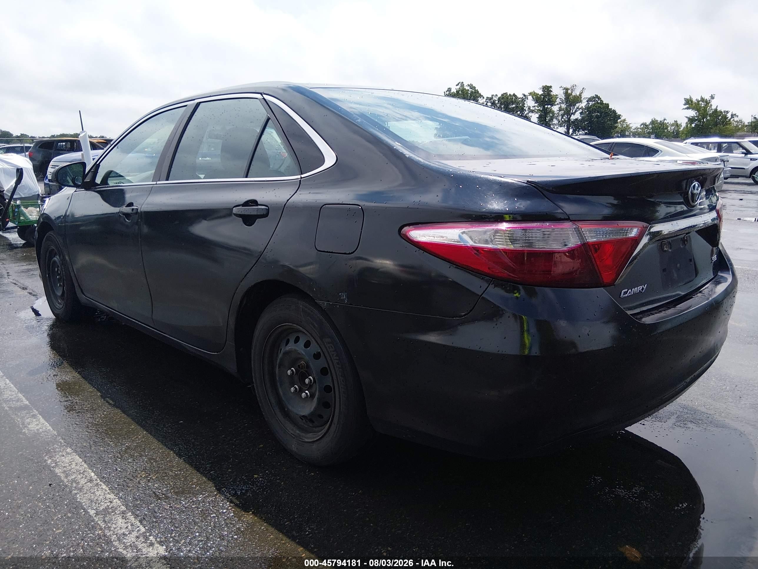 2015 Toyota Camry Se Black vin: 4T1BF1FK5FU047334