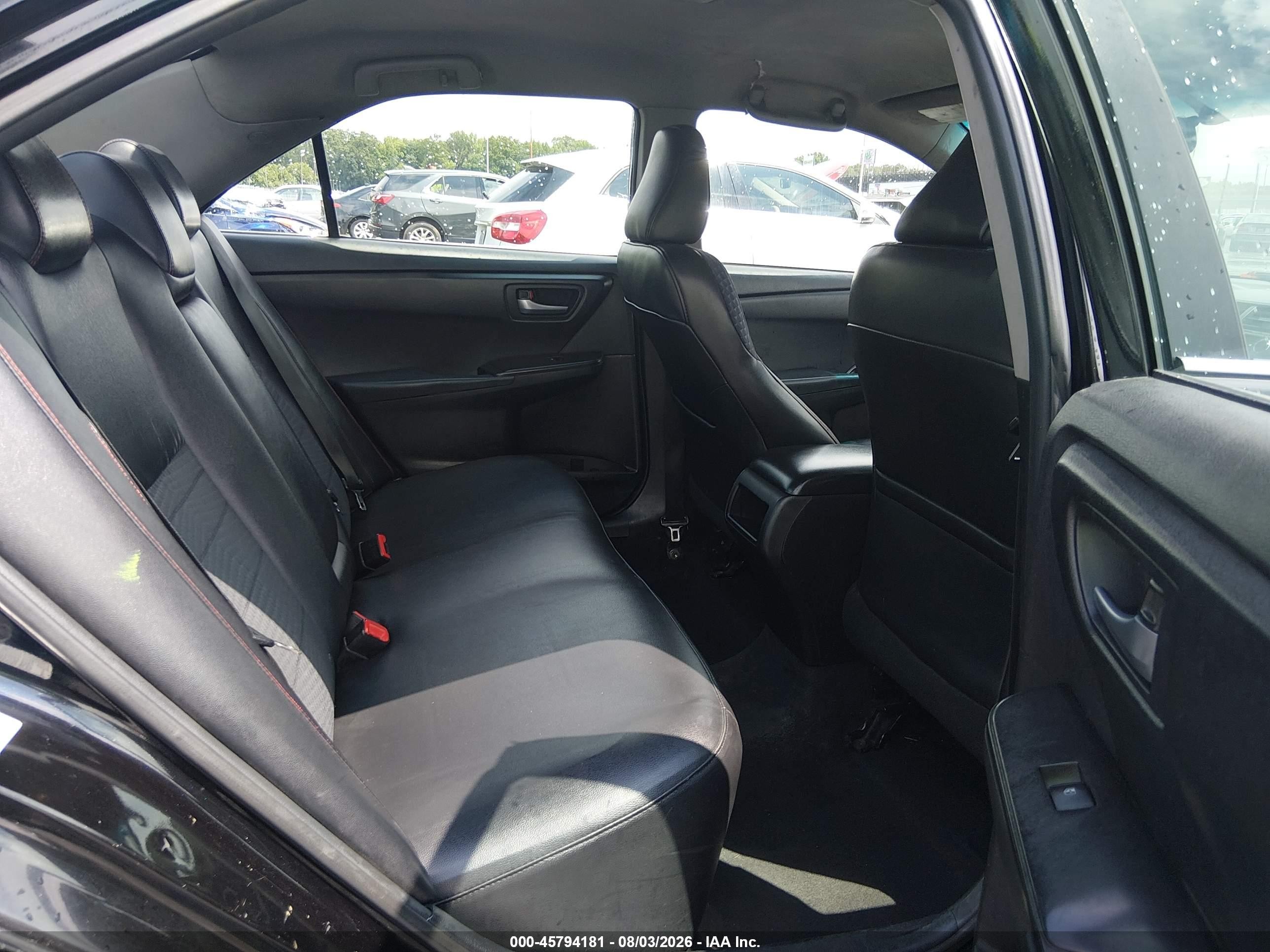 2015 Toyota Camry Se Black vin: 4T1BF1FK5FU047334