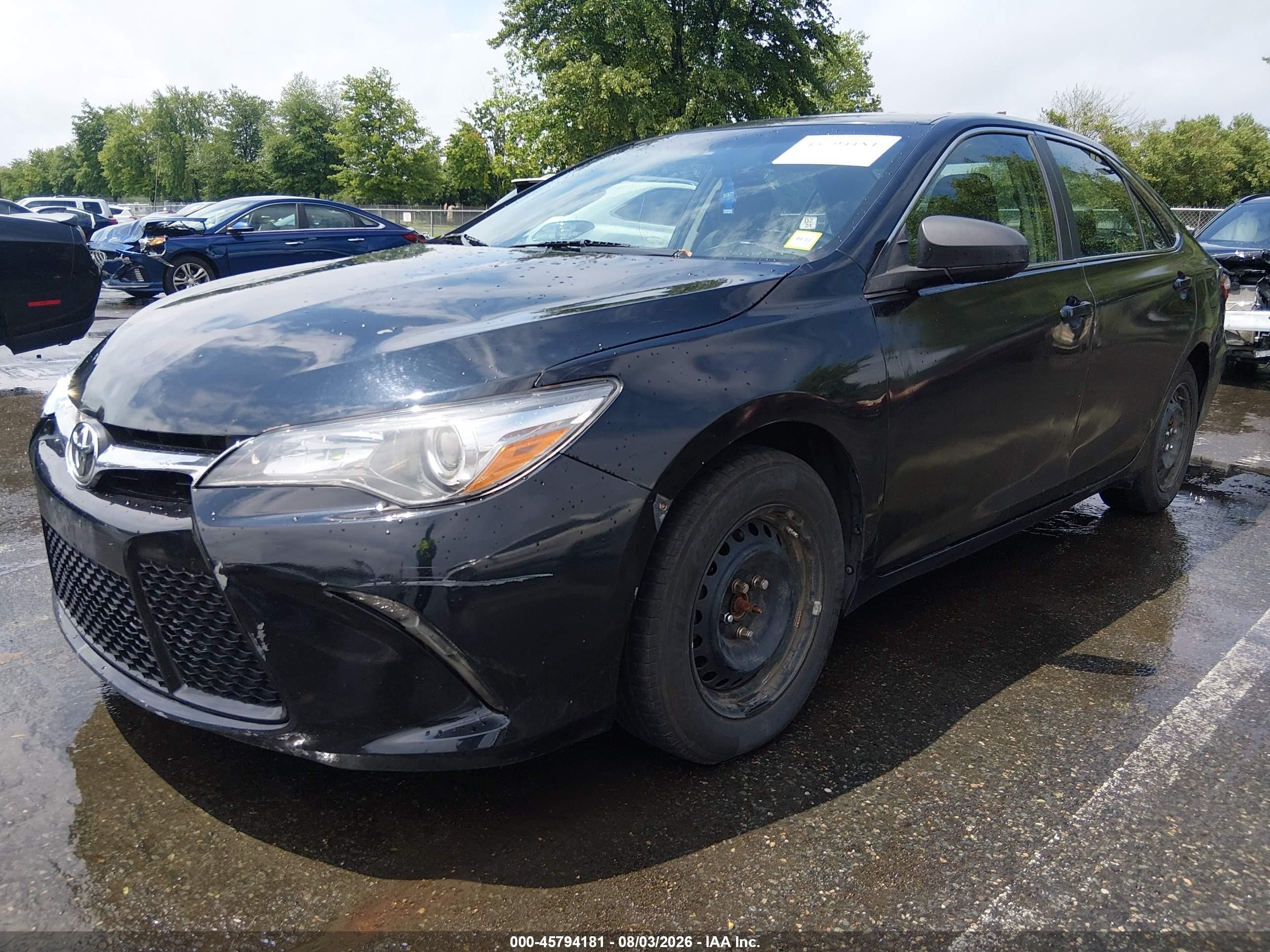 2015 Toyota Camry Se Black vin: 4T1BF1FK5FU047334