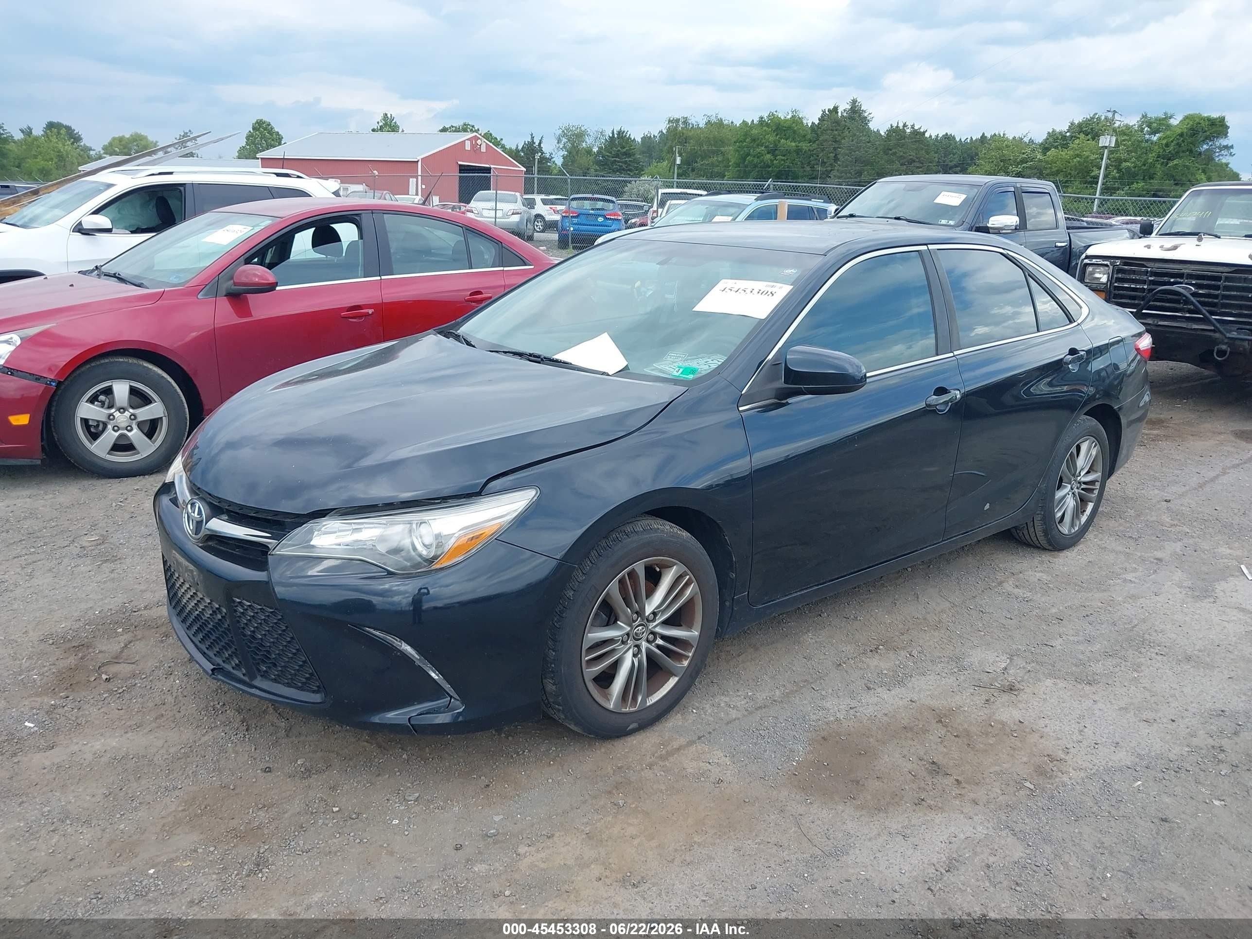 2015 Toyota Camry Se Blue vin: 4T1BF1FK5FU052582