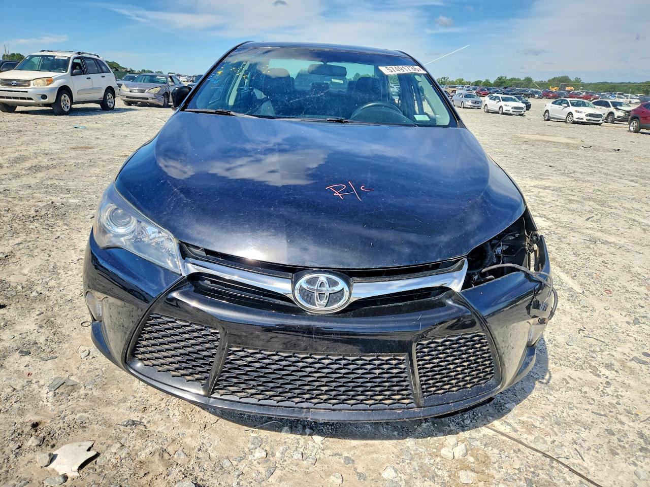 2015 Toyota Camry Se Black vin: 4T1BF1FK5FU059094