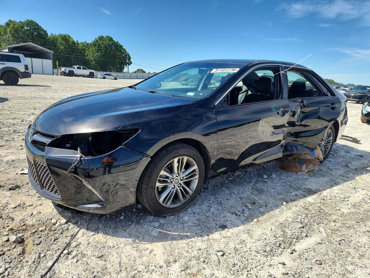2015 Toyota Camry Se Black vin: 4T1BF1FK5FU059094
