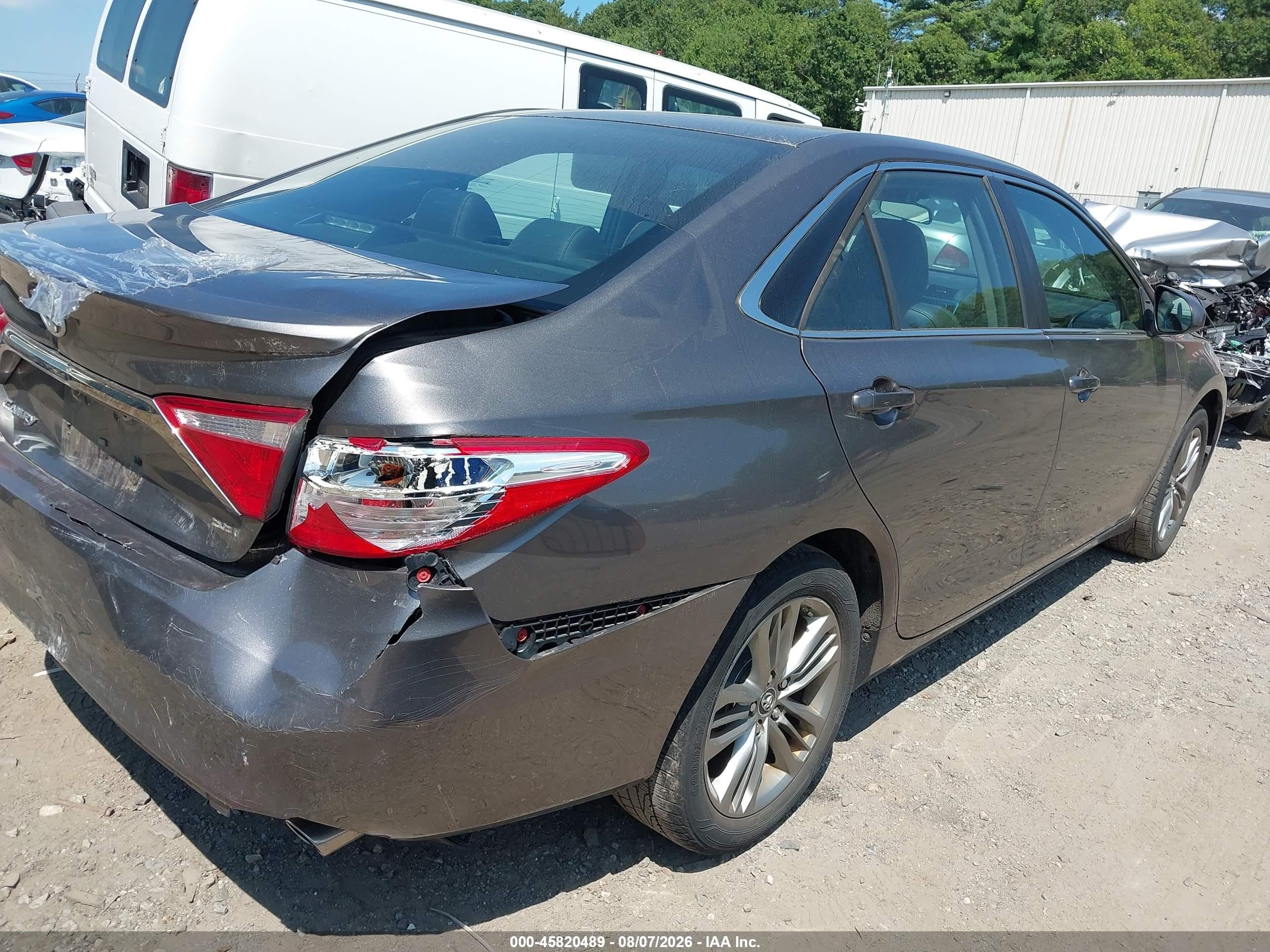 2015 Toyota Camry Se Gray vin: 4T1BF1FK5FU065011
