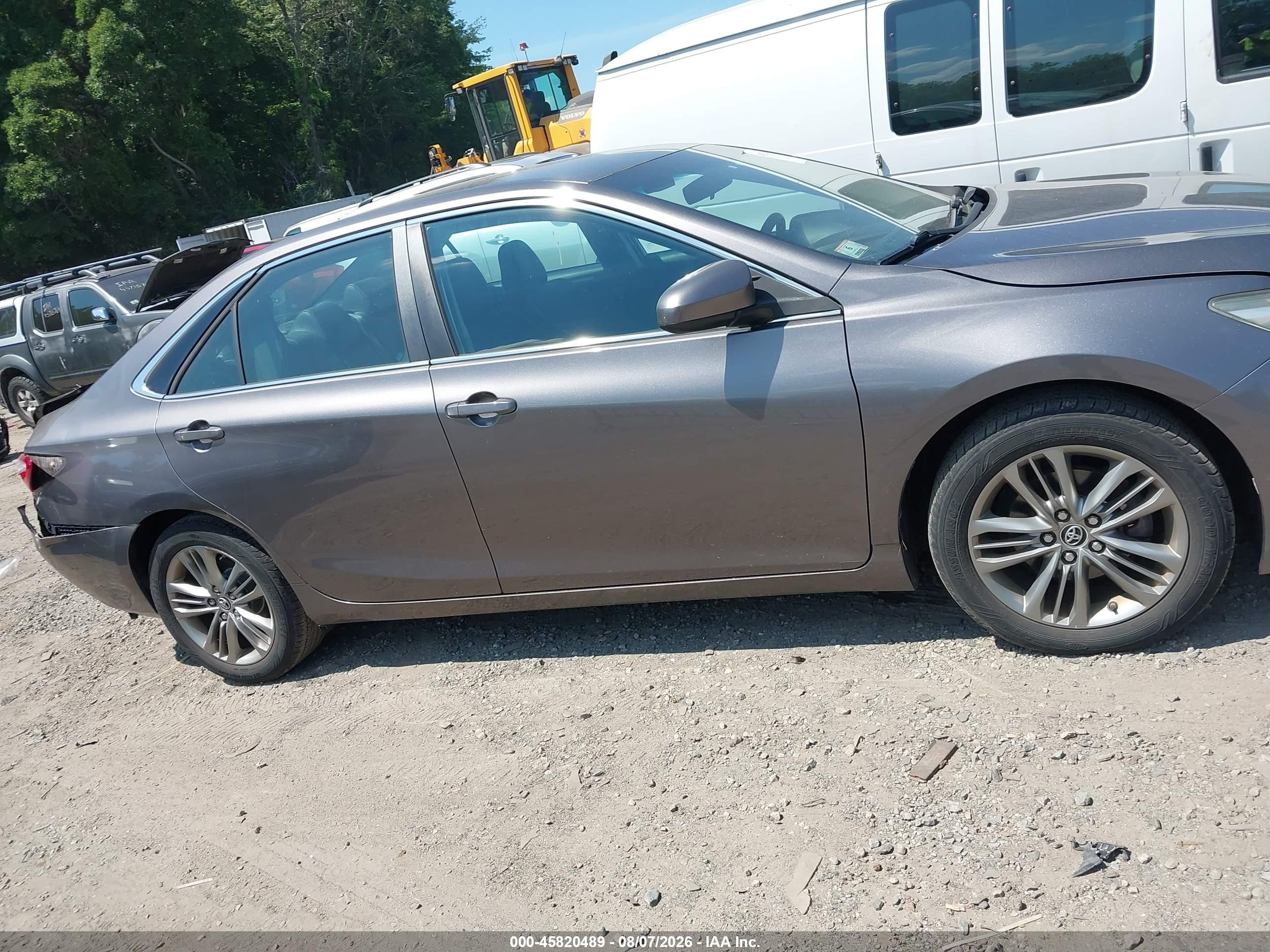 2015 Toyota Camry Se Gray vin: 4T1BF1FK5FU065011