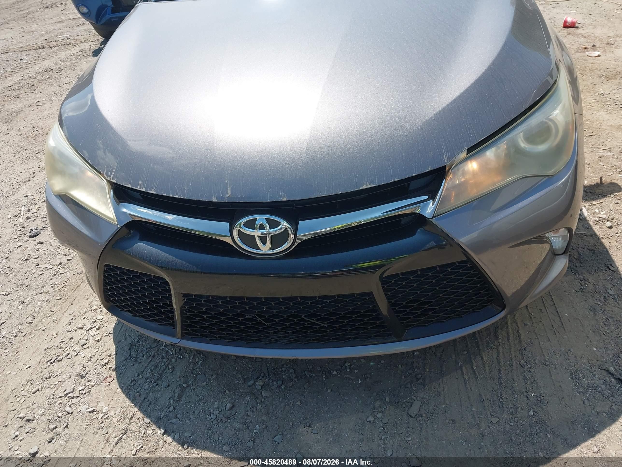 2015 Toyota Camry Se Gray vin: 4T1BF1FK5FU065011