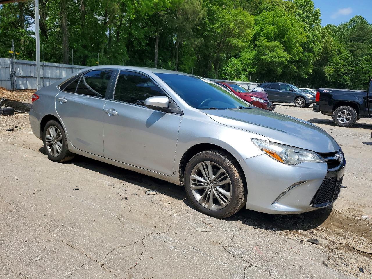 2015 Toyota Camry Se Silver vin: 4T1BF1FK5FU095917