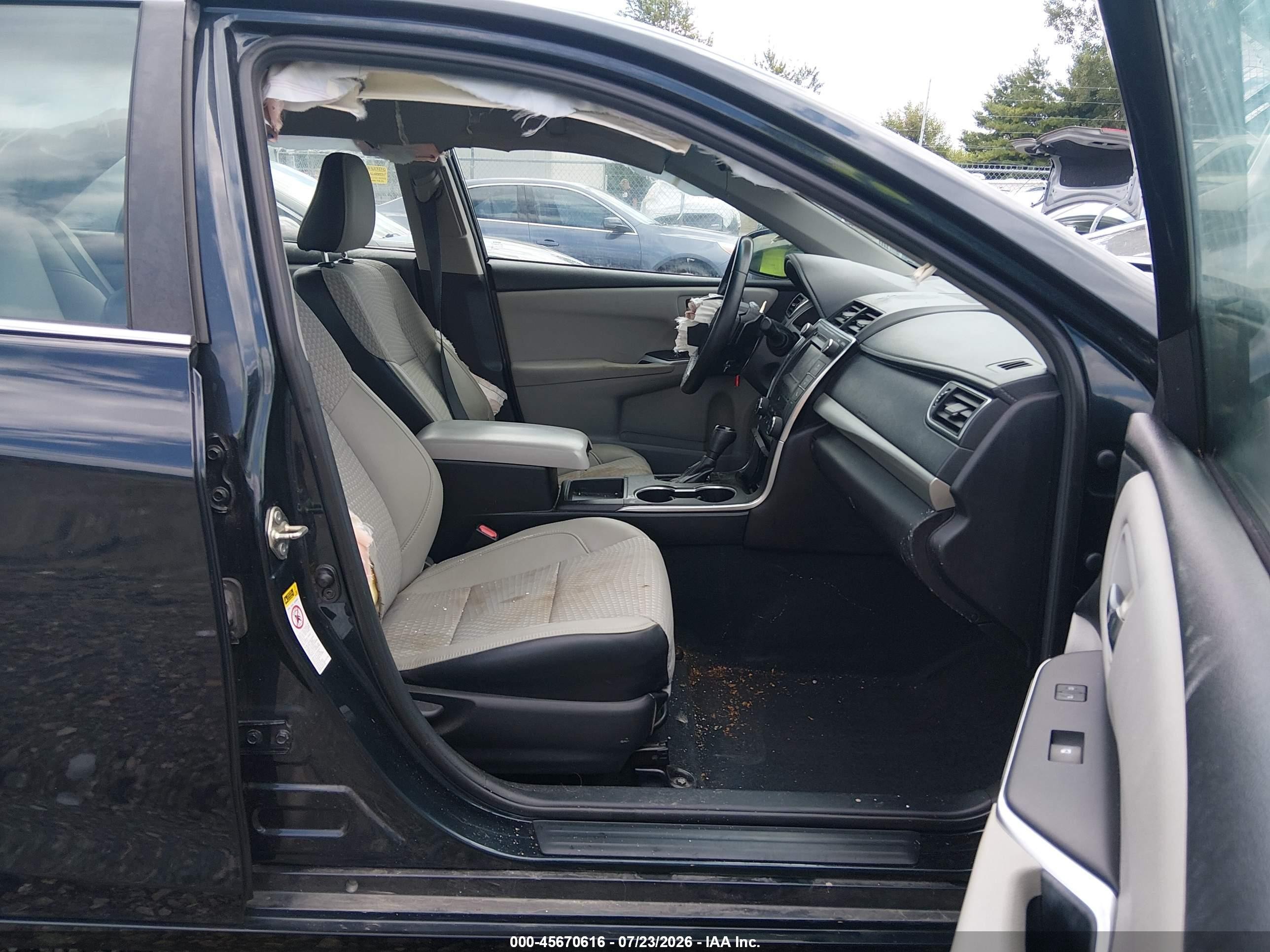 2015 Toyota Camry Se Black vin: 4T1BF1FK5FU097232