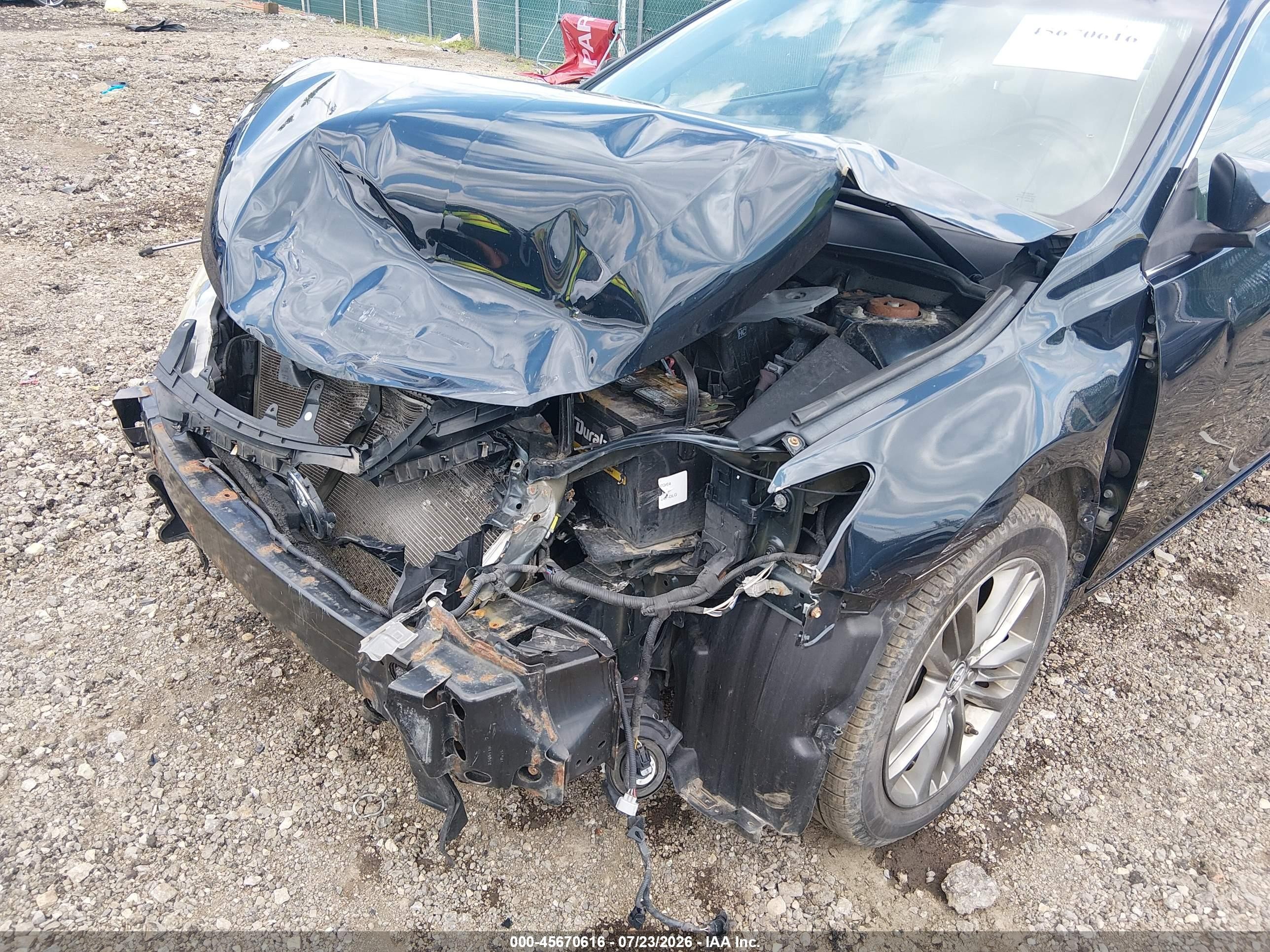 2015 Toyota Camry Se Black vin: 4T1BF1FK5FU097232