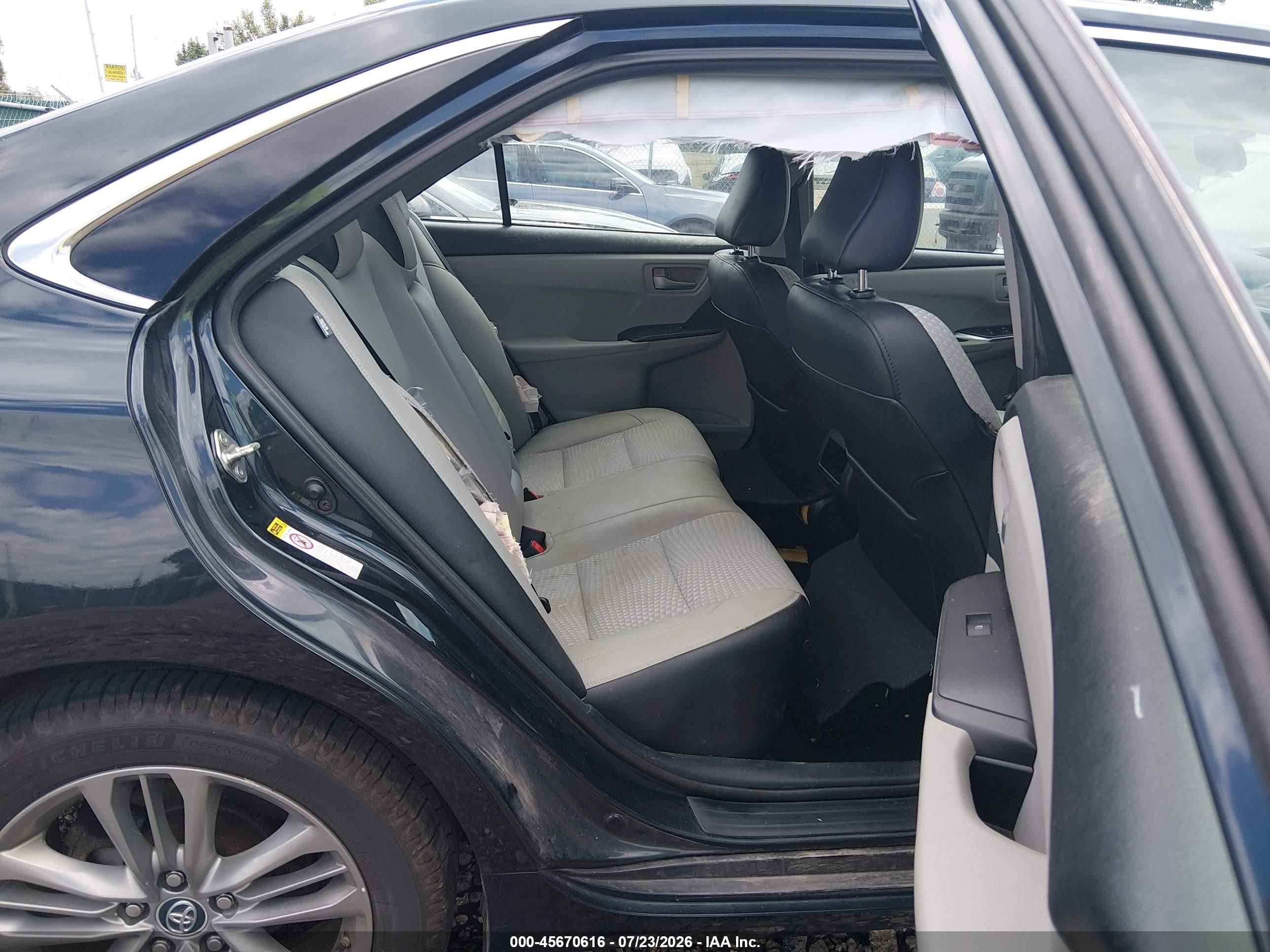 2015 Toyota Camry Se Black vin: 4T1BF1FK5FU097232