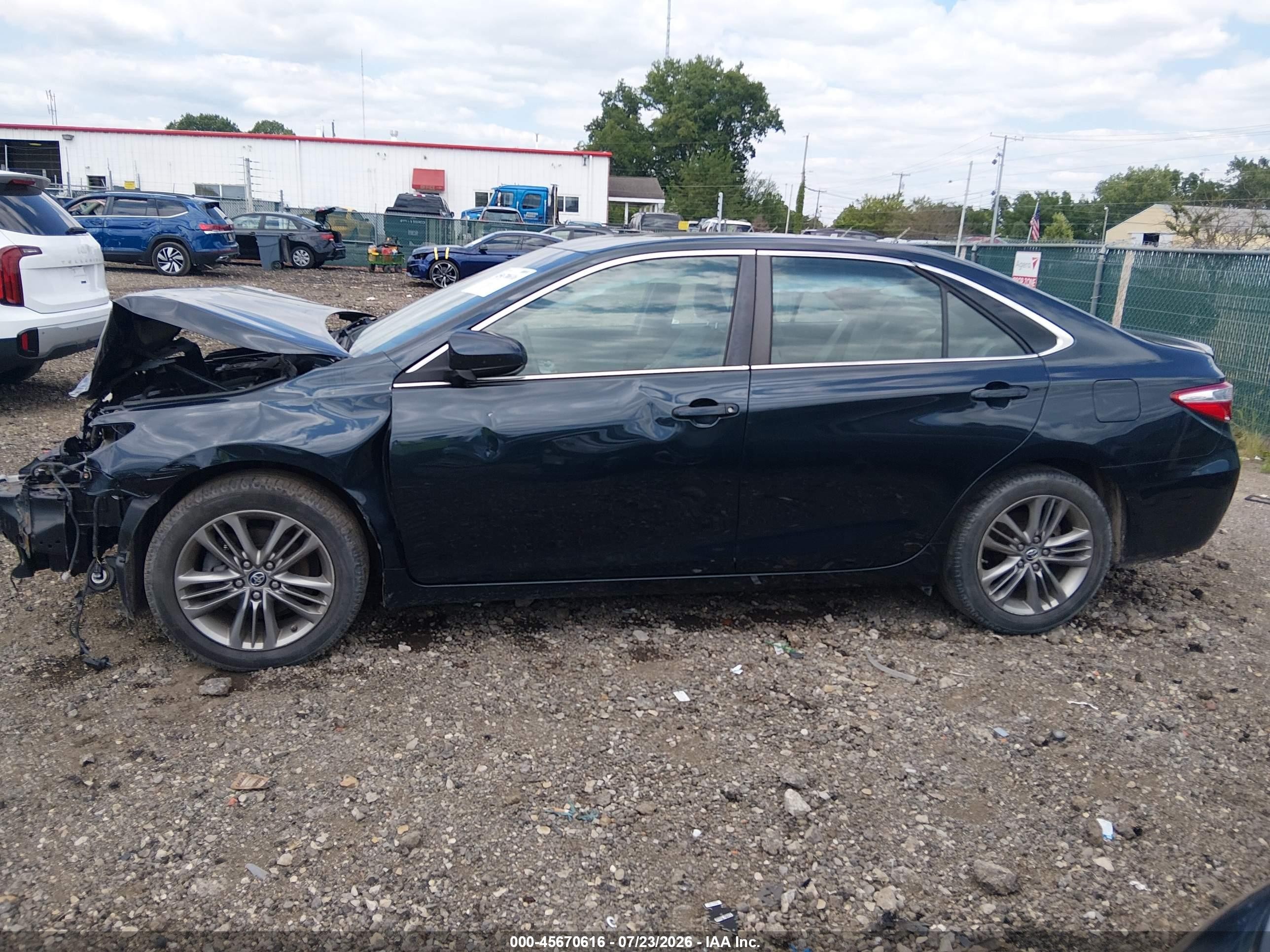 2015 Toyota Camry Se Black vin: 4T1BF1FK5FU097232