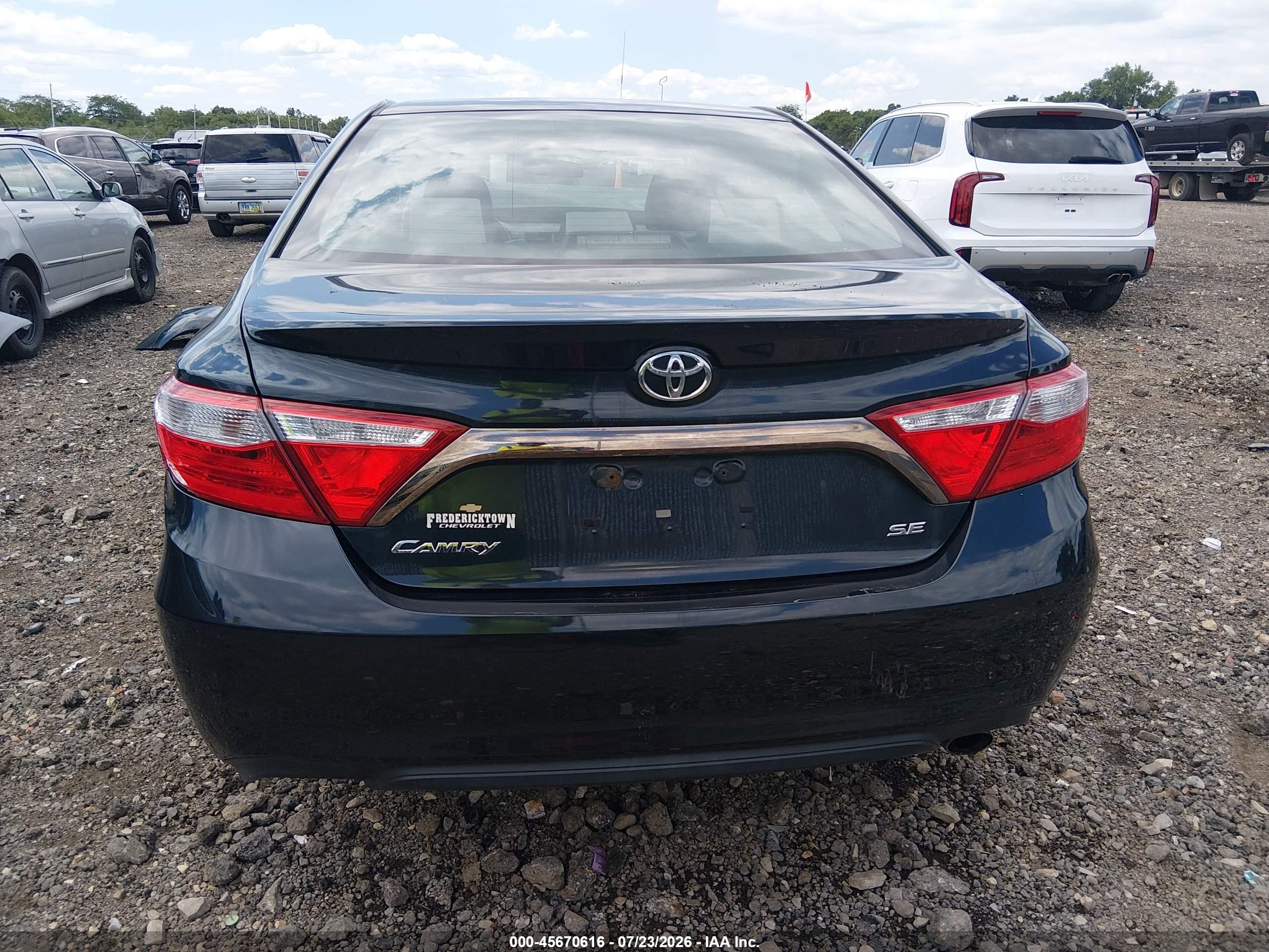 2015 Toyota Camry Se Black vin: 4T1BF1FK5FU097232