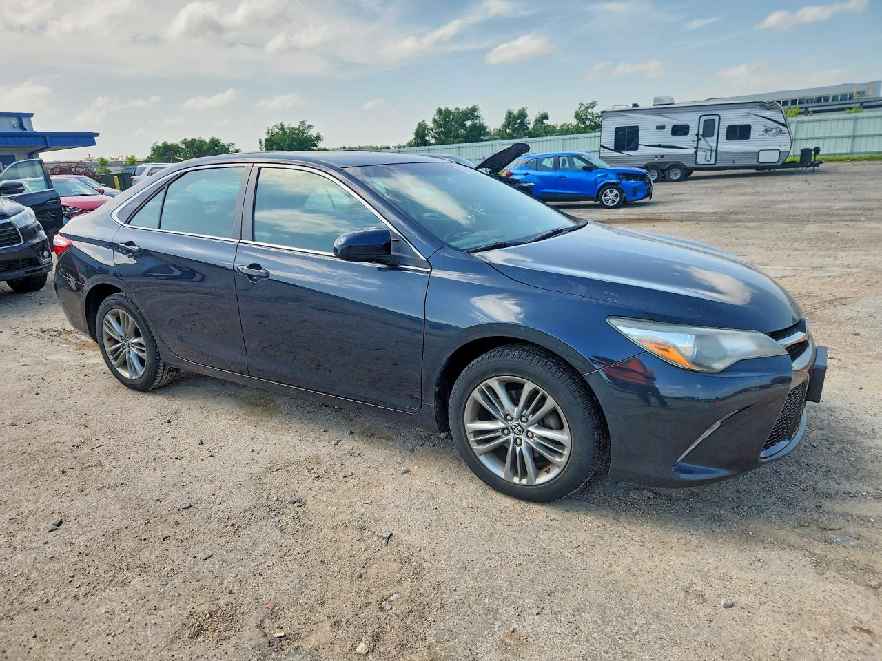 2015 Toyota Camry Se Blue vin: 4T1BF1FK5FU100159