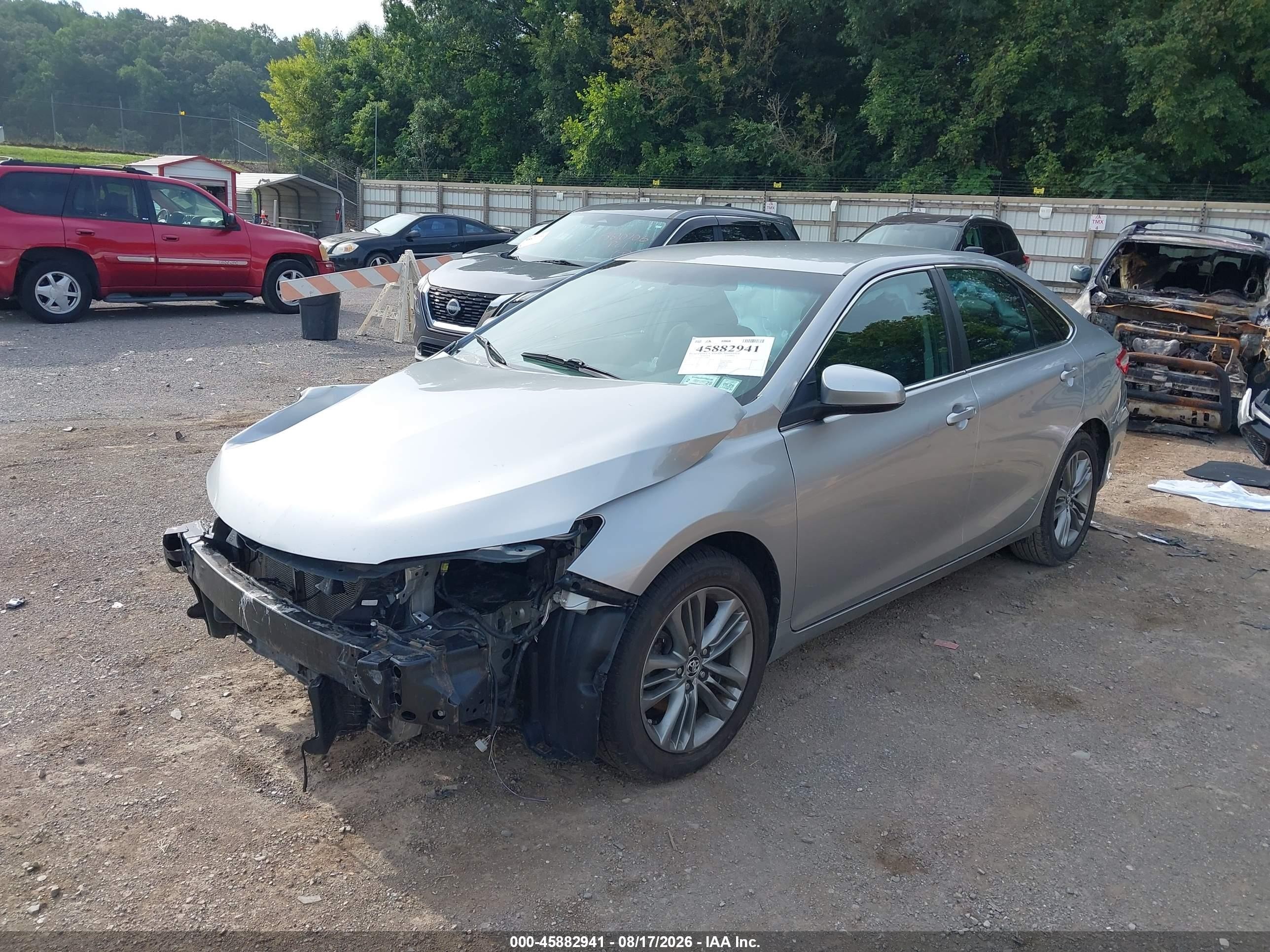 2015 Toyota Camry Se Silver vin: 4T1BF1FK5FU102820