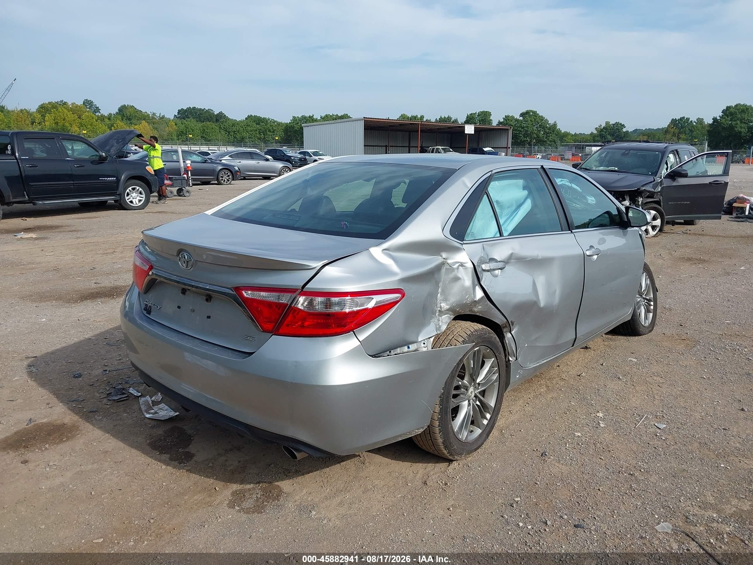 2015 Toyota Camry Se Silver vin: 4T1BF1FK5FU102820