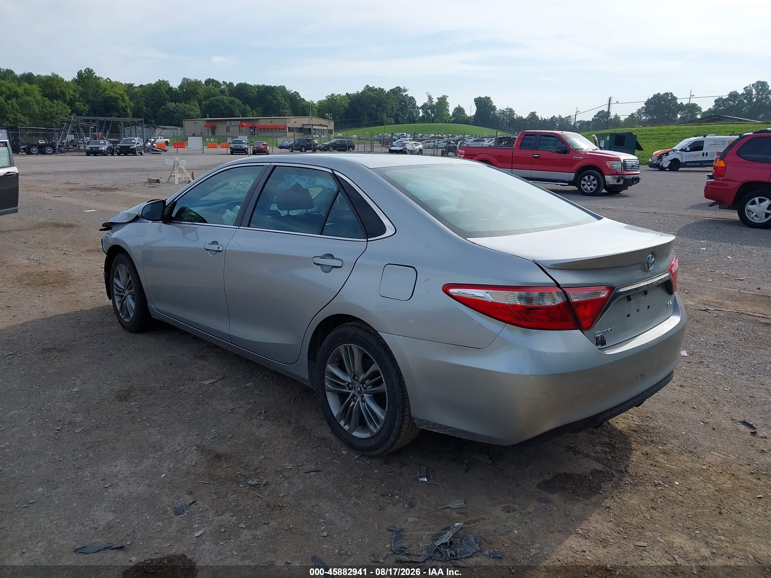 2015 Toyota Camry Se Silver vin: 4T1BF1FK5FU102820