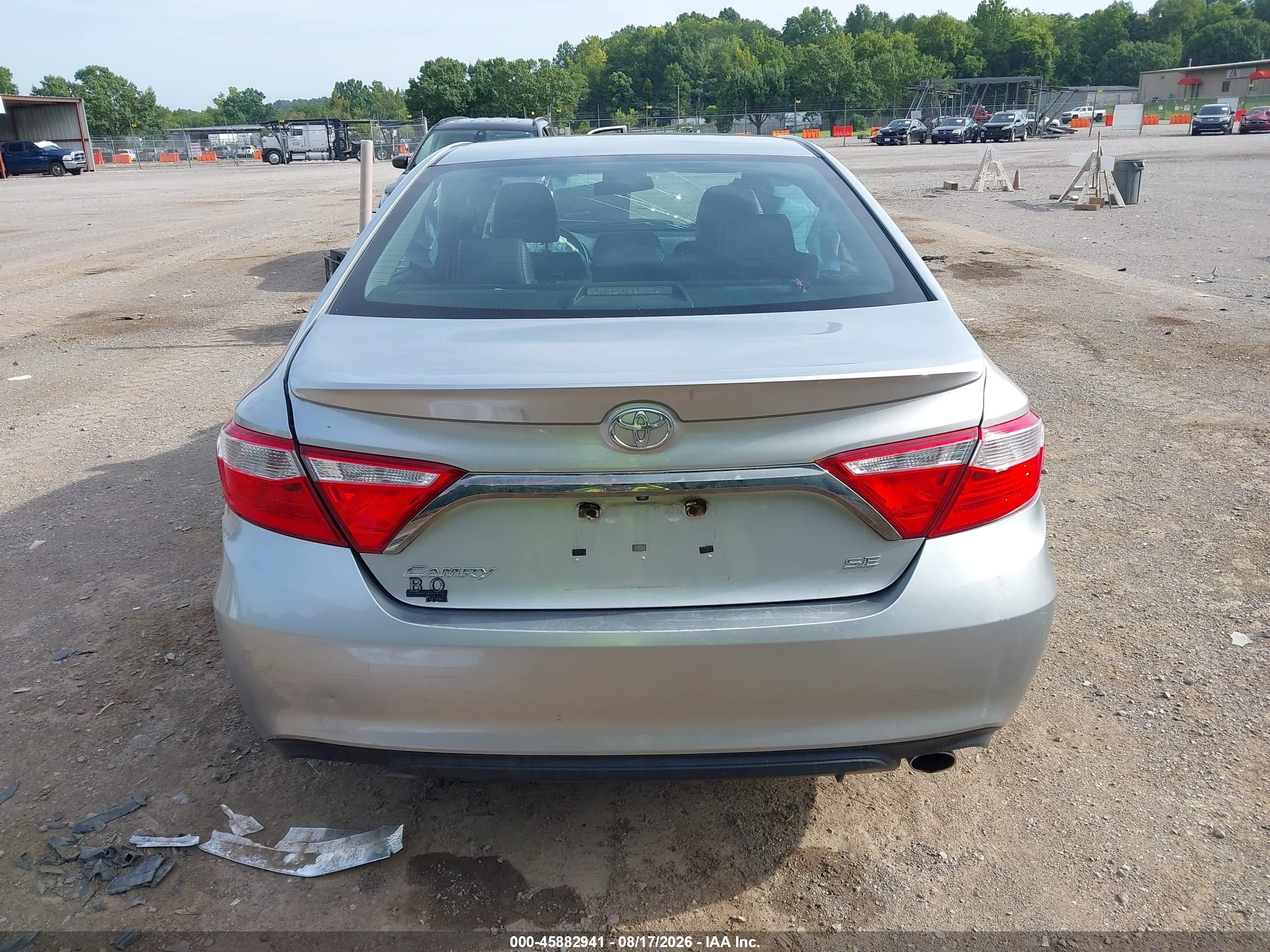 2015 Toyota Camry Se Silver vin: 4T1BF1FK5FU102820