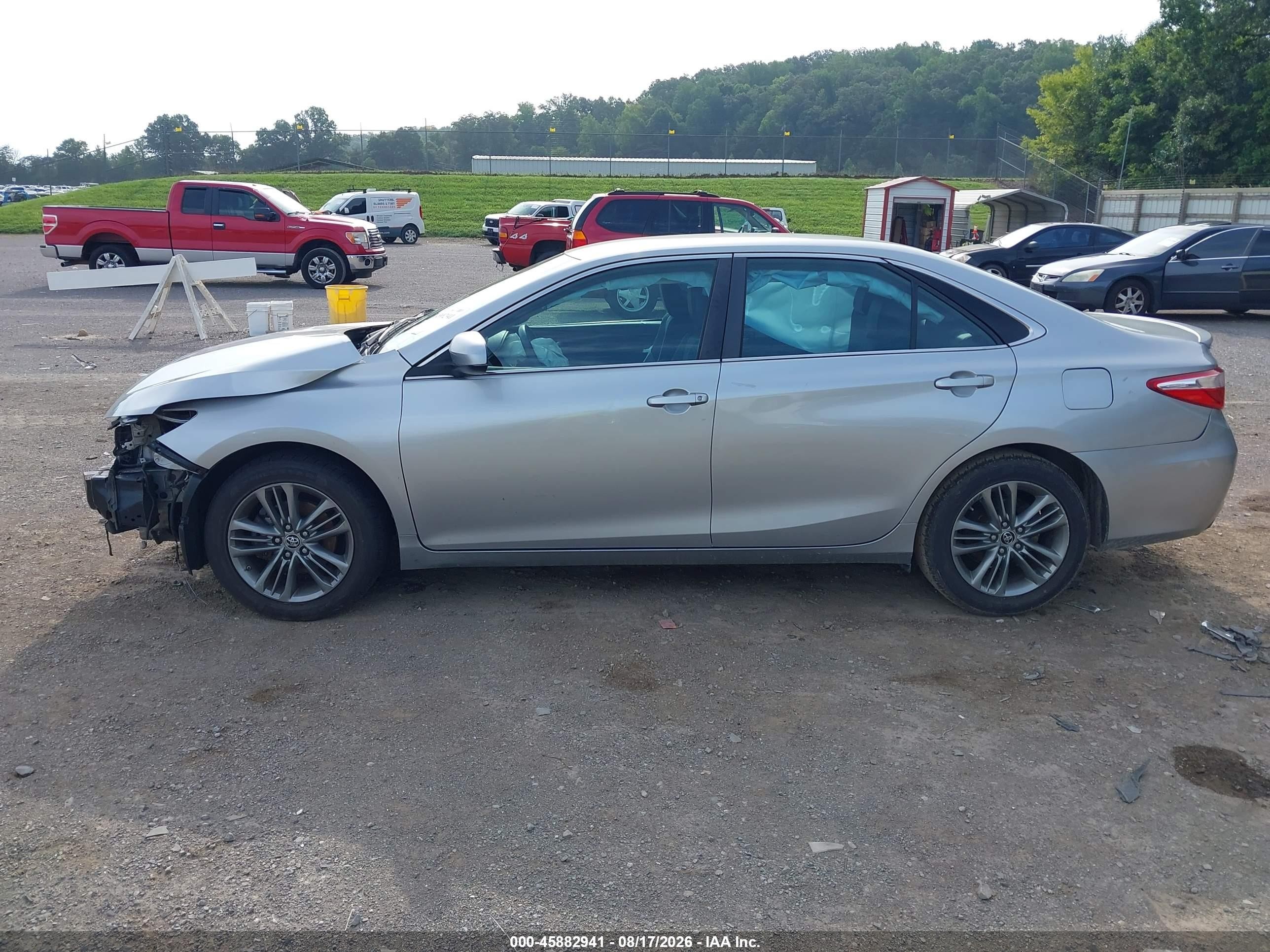 2015 Toyota Camry Se Silver vin: 4T1BF1FK5FU102820