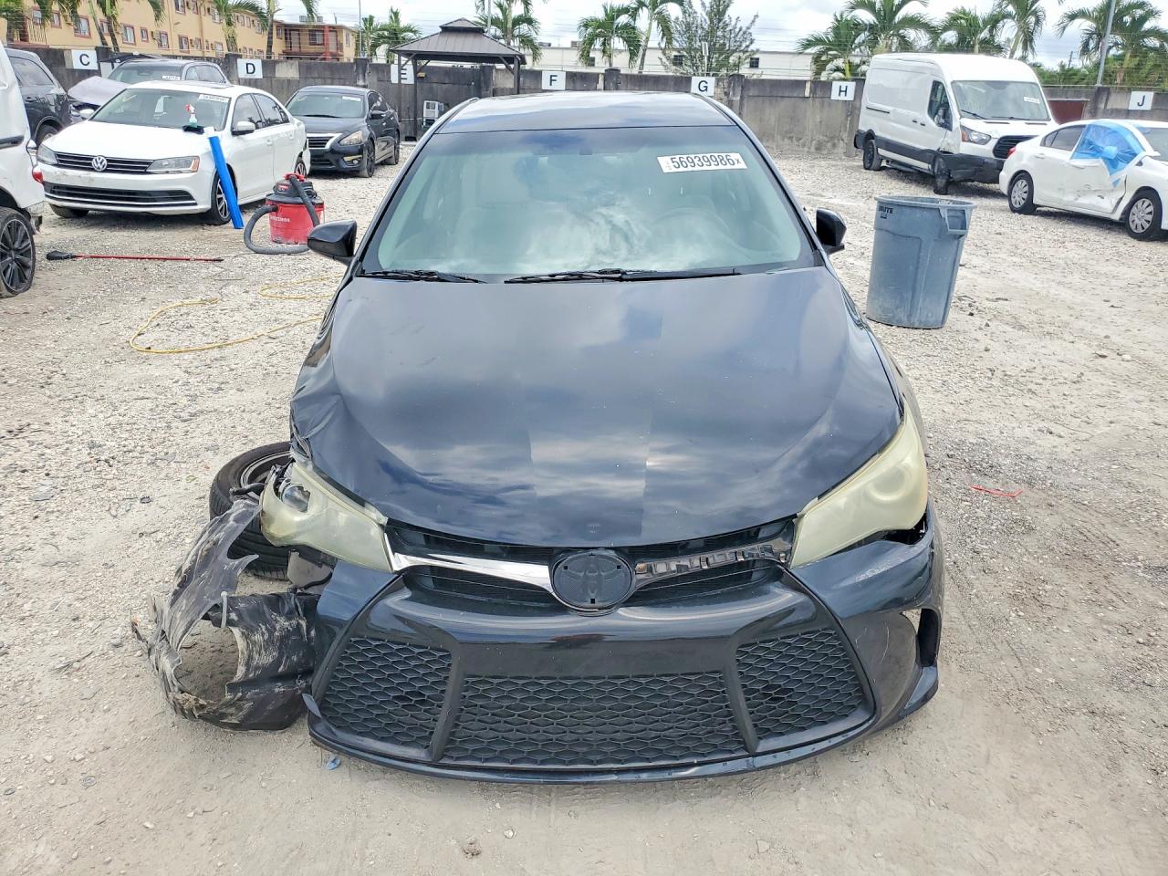 2015 Toyota Camry Se Black vin: 4T1BF1FK5FU106334