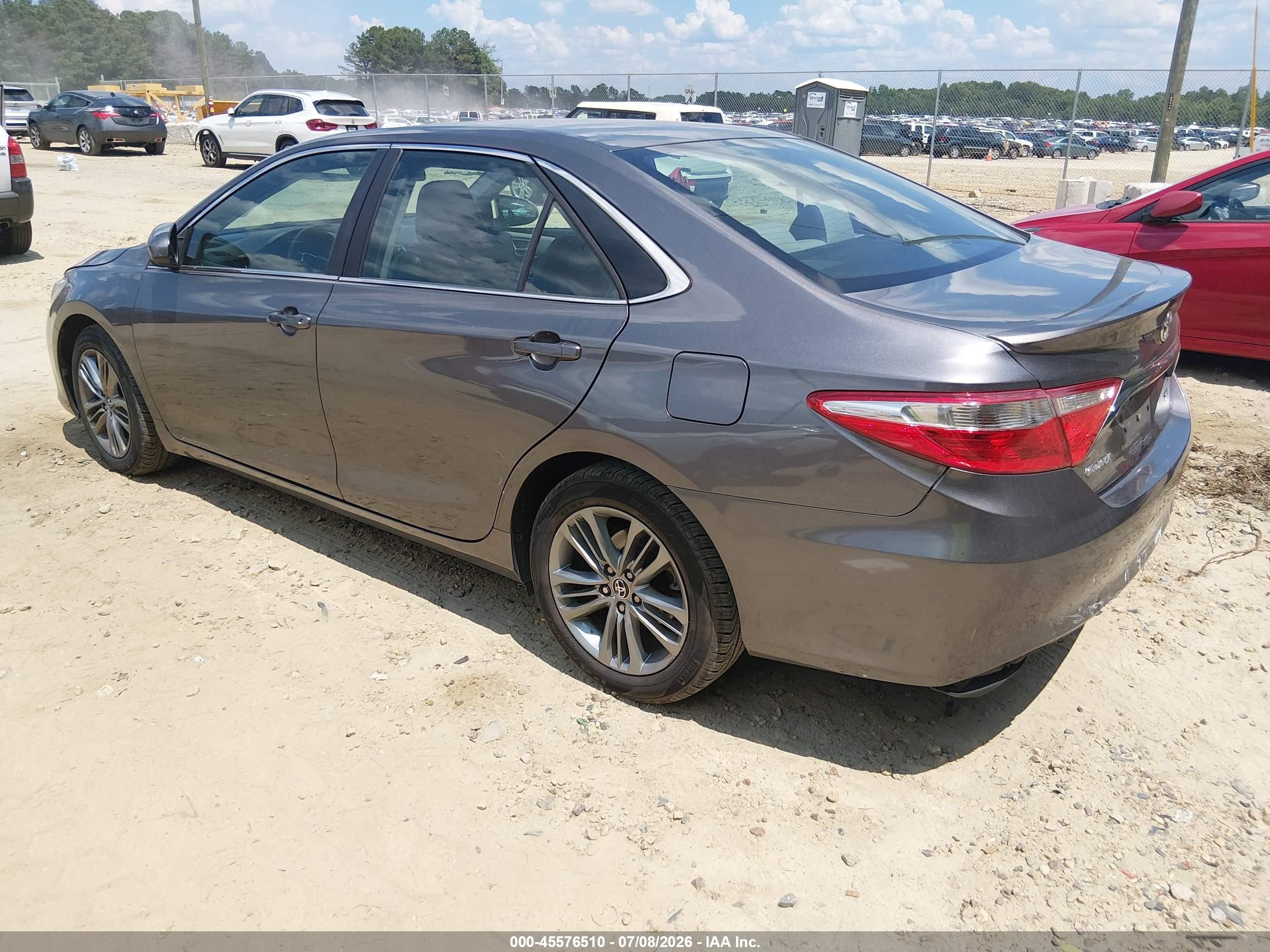 2015 Toyota Camry Se Gray vin: 4T1BF1FK5FU109847