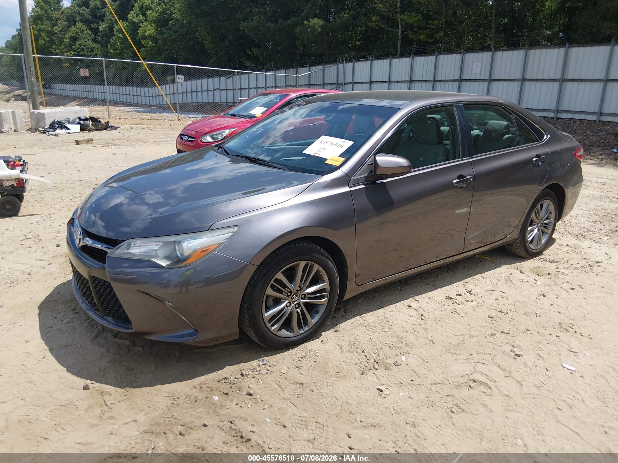 2015 Toyota Camry Se Gray vin: 4T1BF1FK5FU109847