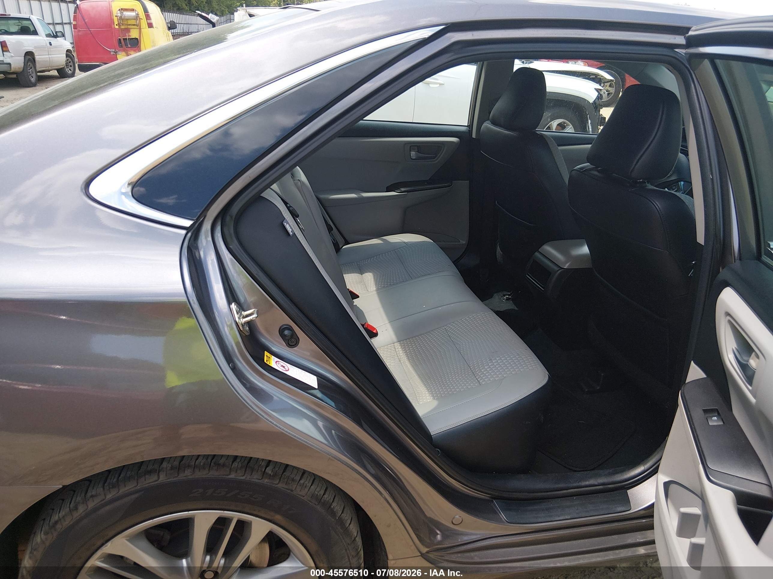 2015 Toyota Camry Se Gray vin: 4T1BF1FK5FU109847