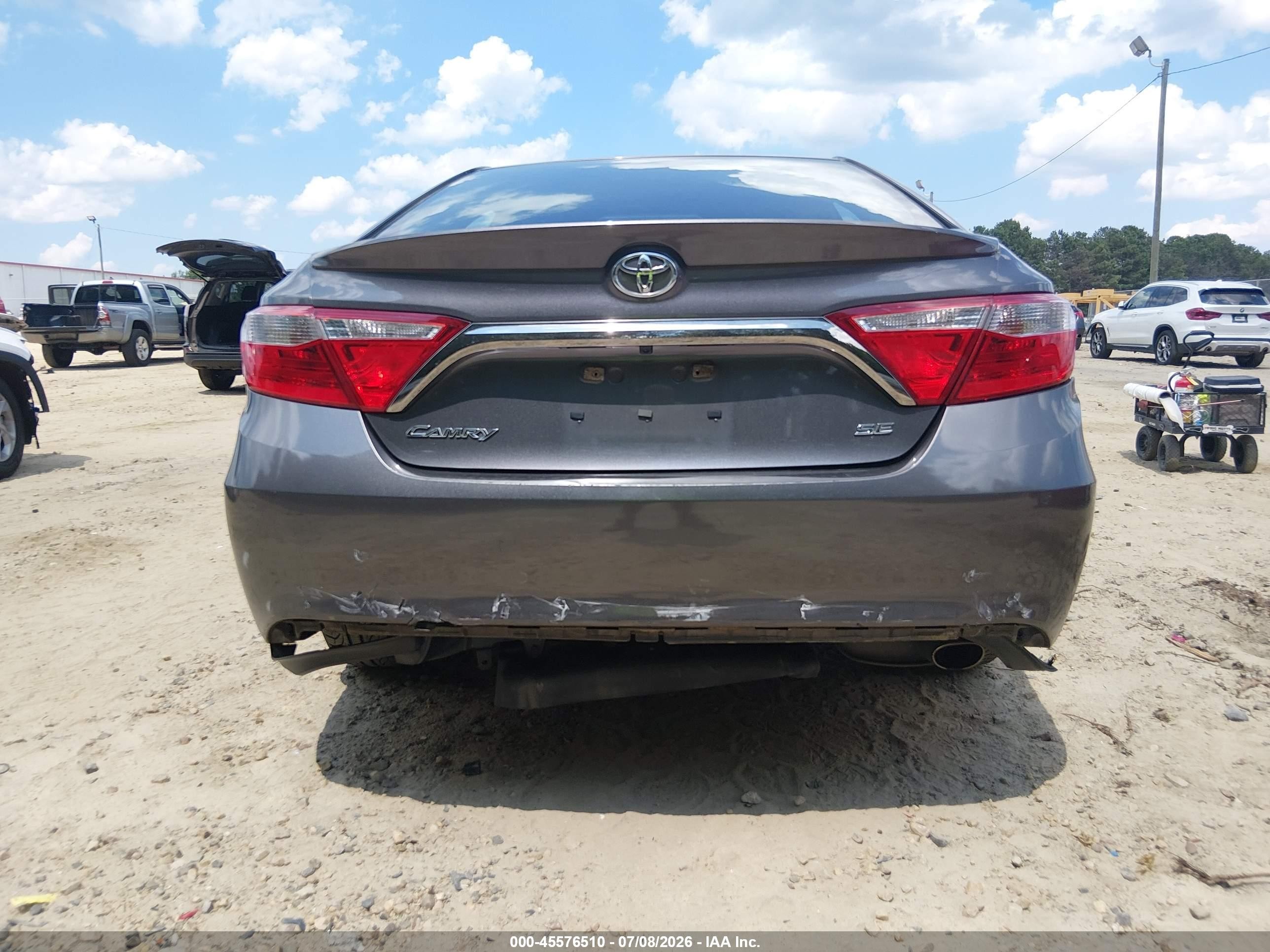 2015 Toyota Camry Se Gray vin: 4T1BF1FK5FU109847