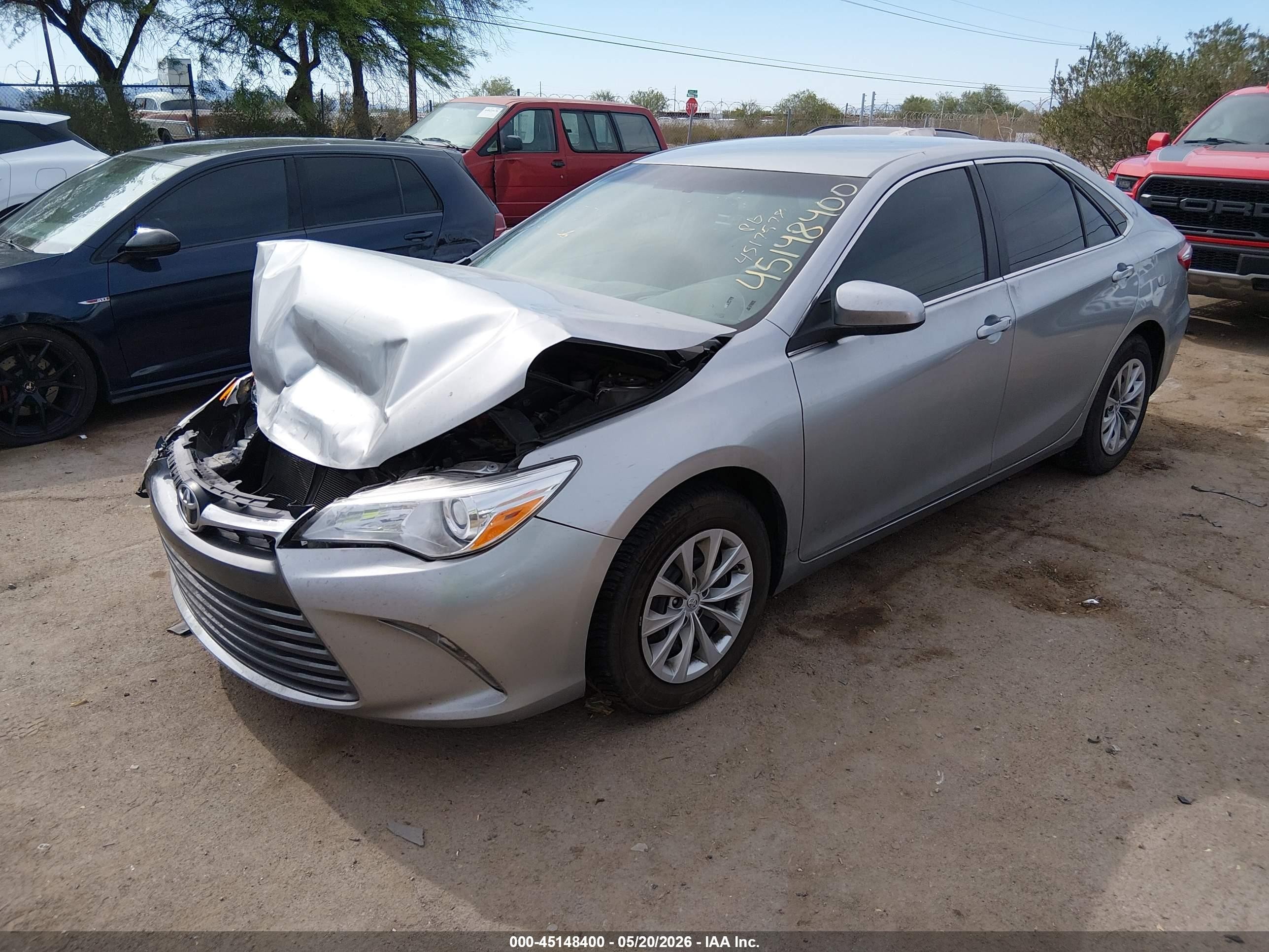 2015 Toyota Camry Le Silver vin: 4T1BF1FK5FU112392