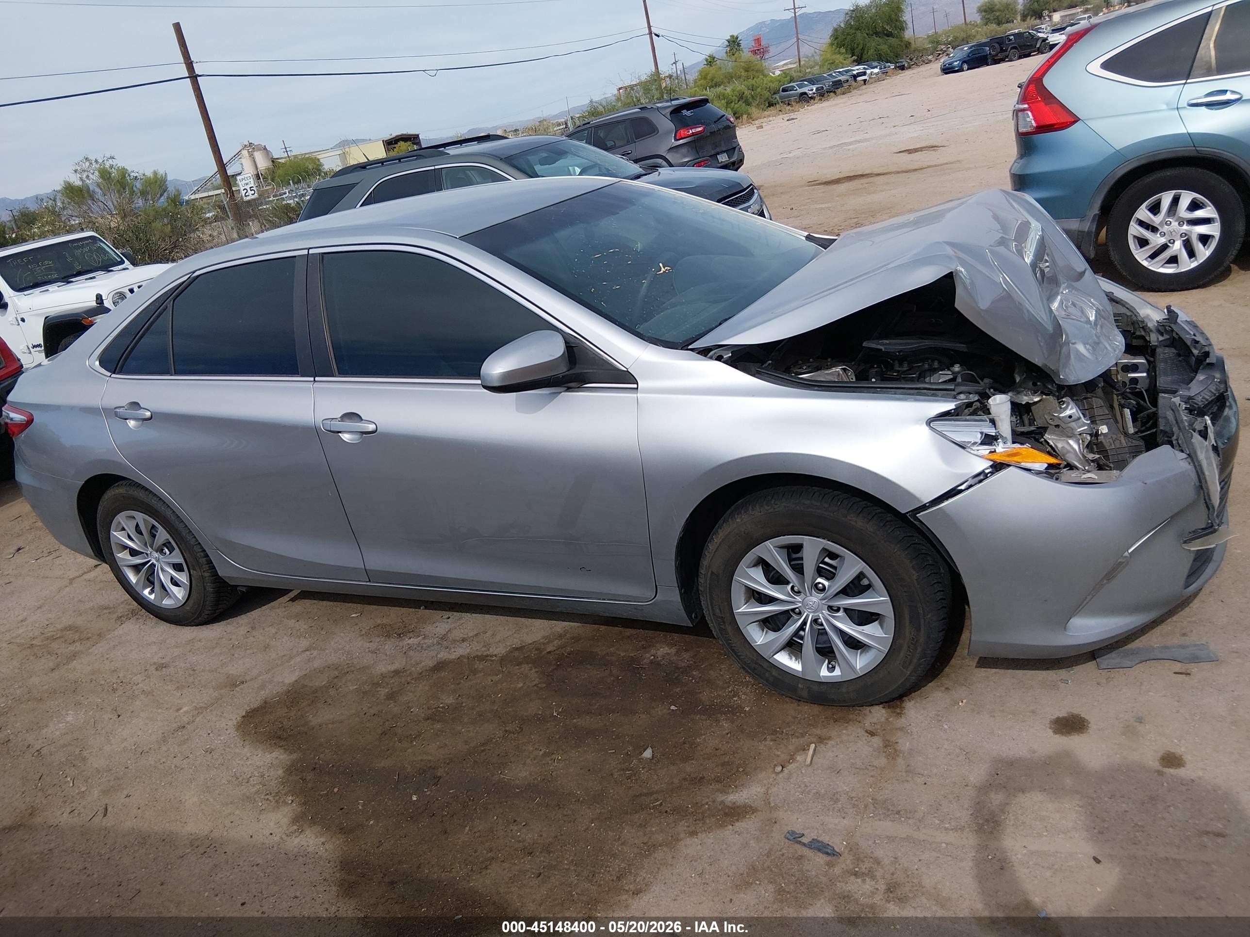 2015 Toyota Camry Le Silver vin: 4T1BF1FK5FU112392