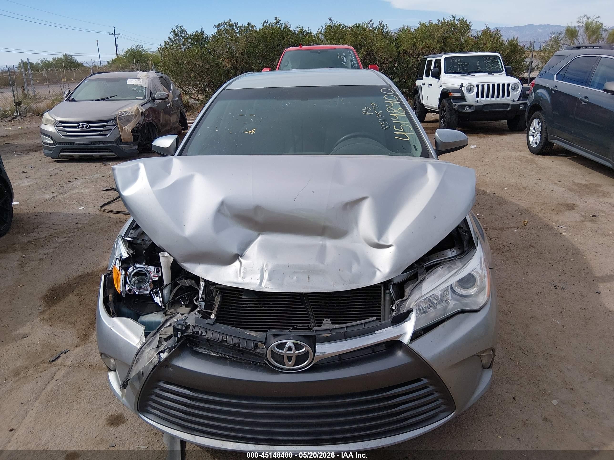 2015 Toyota Camry Le Silver vin: 4T1BF1FK5FU112392