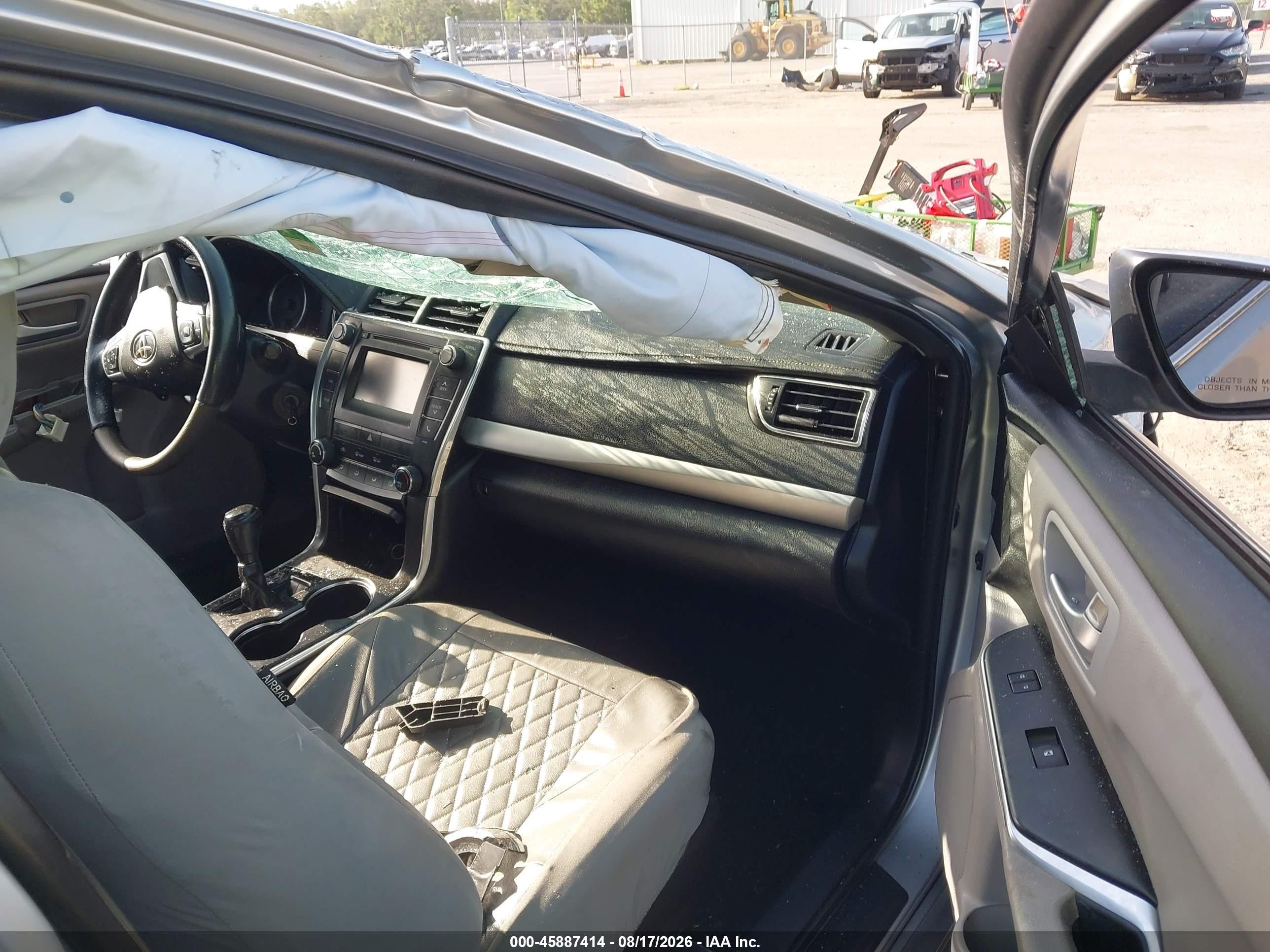 2015 Toyota Camry Se Silver vin: 4T1BF1FK5FU476179