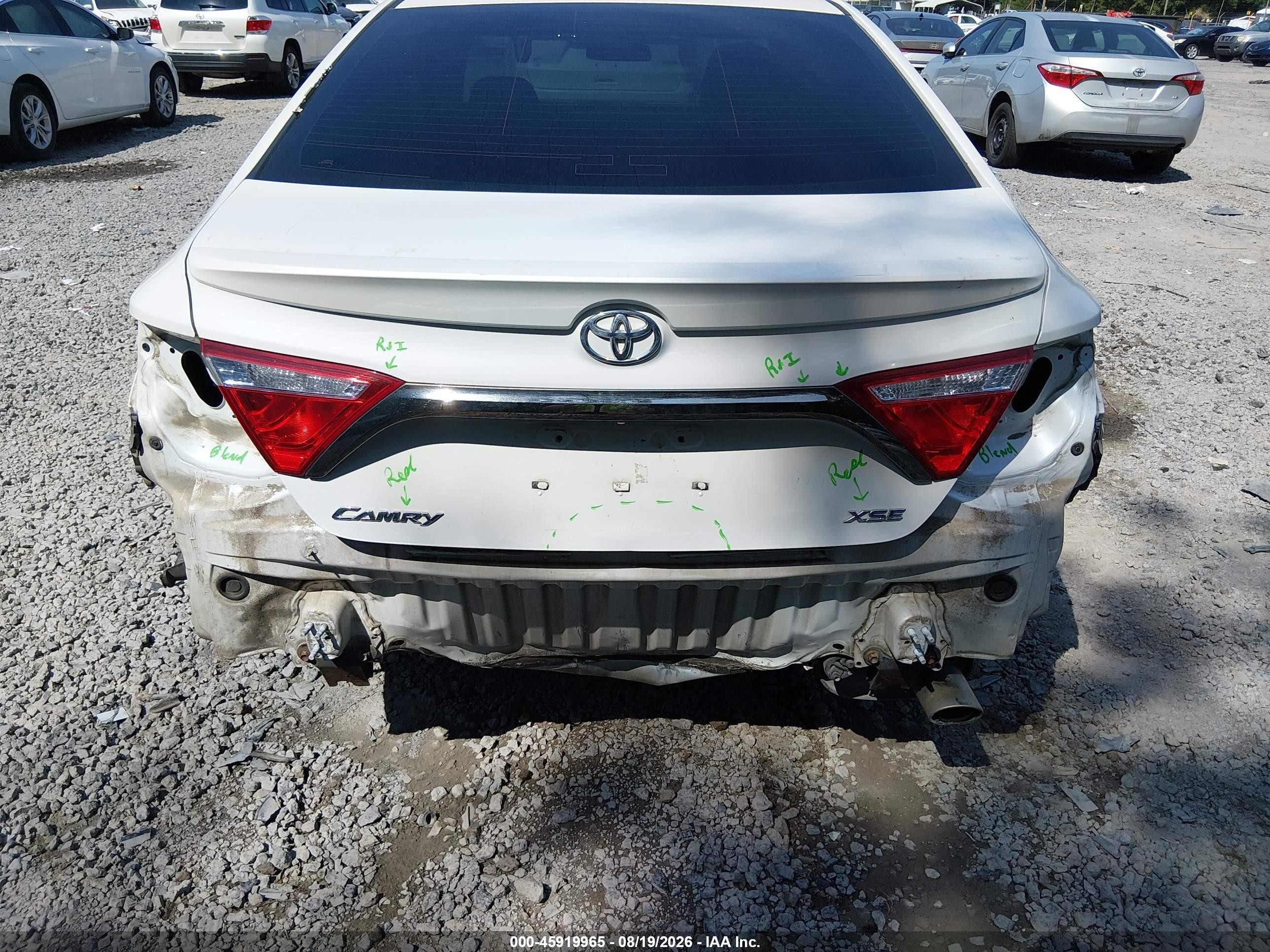 2015 Toyota Camry Xse White vin: 4T1BF1FK5FU491099