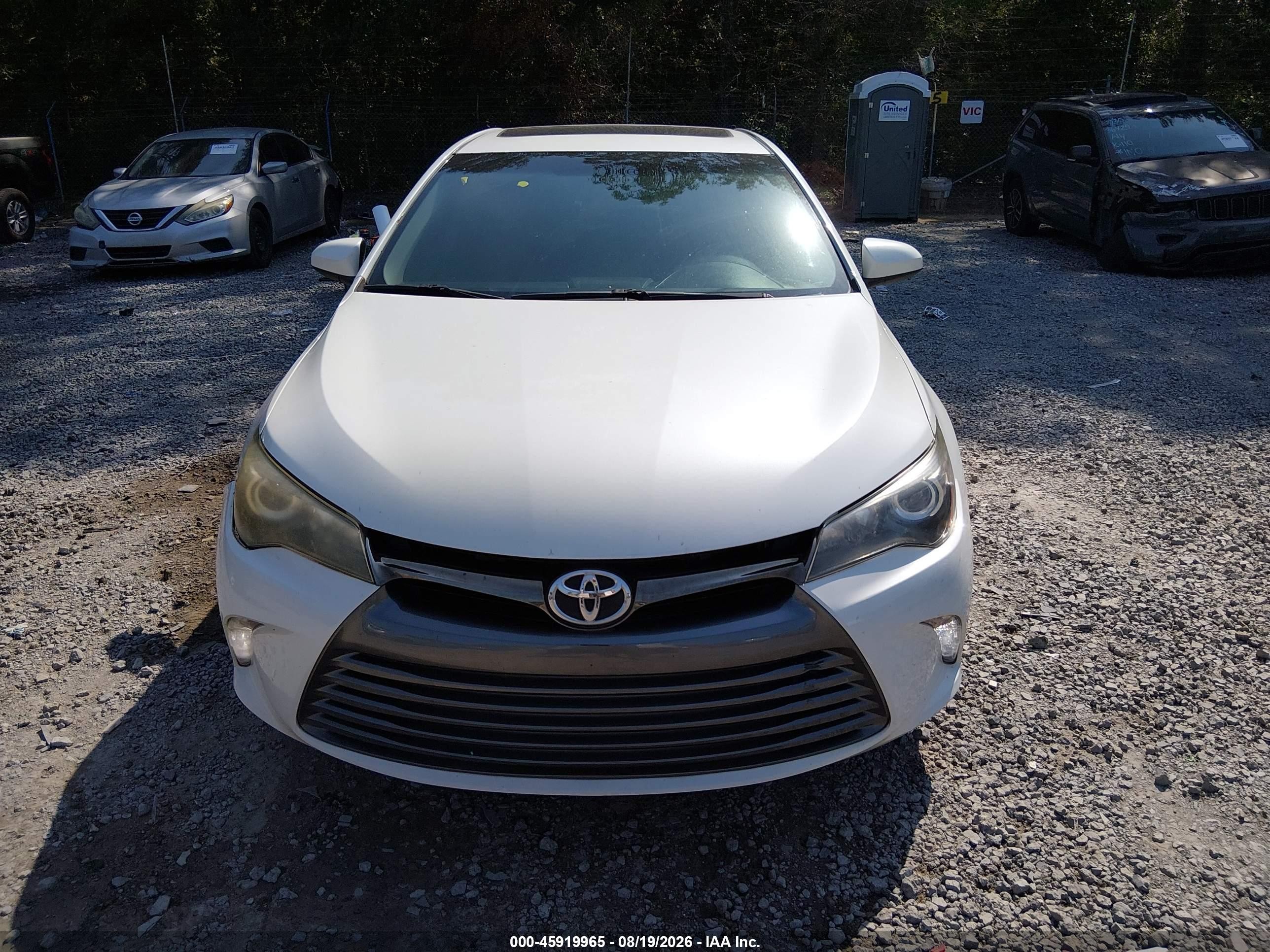 2015 Toyota Camry Xse White vin: 4T1BF1FK5FU491099