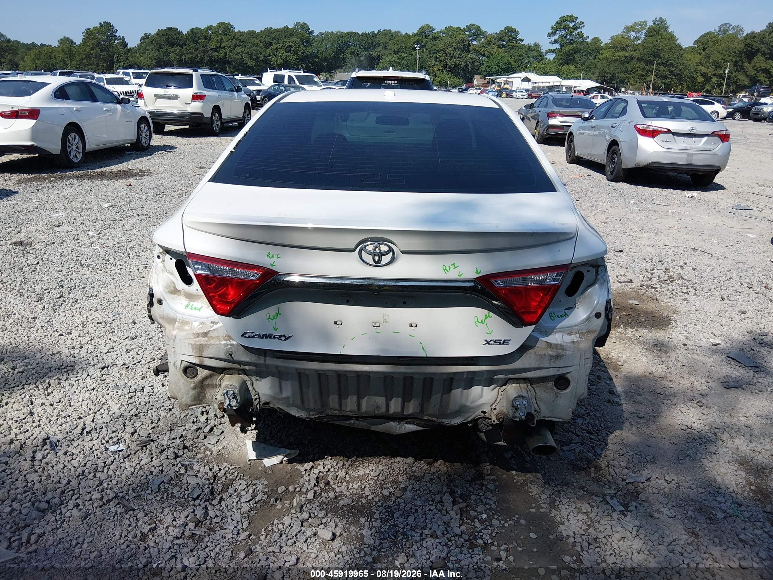2015 Toyota Camry Xse White vin: 4T1BF1FK5FU491099