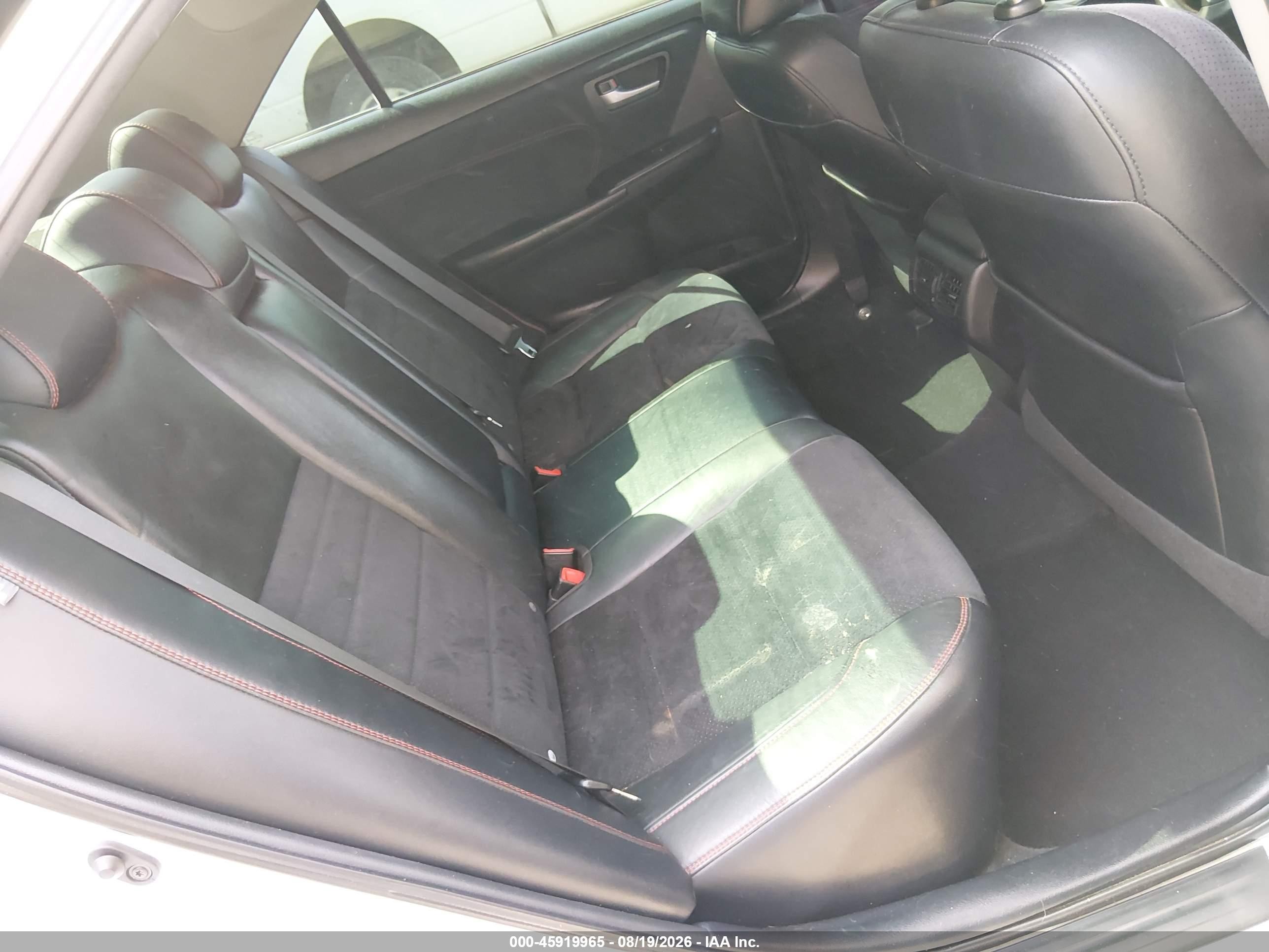 2015 Toyota Camry Xse White vin: 4T1BF1FK5FU491099
