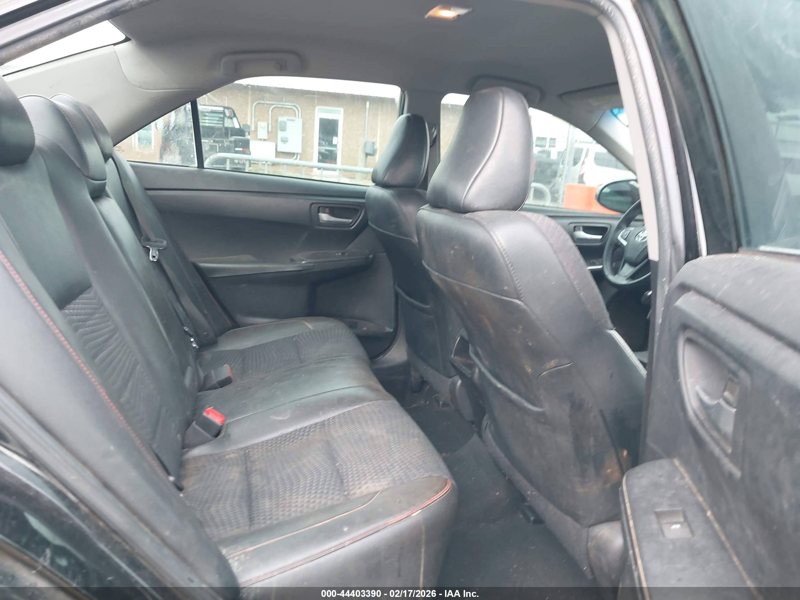 2015 Toyota Camry Se Black vin: 4T1BF1FK5FU491989