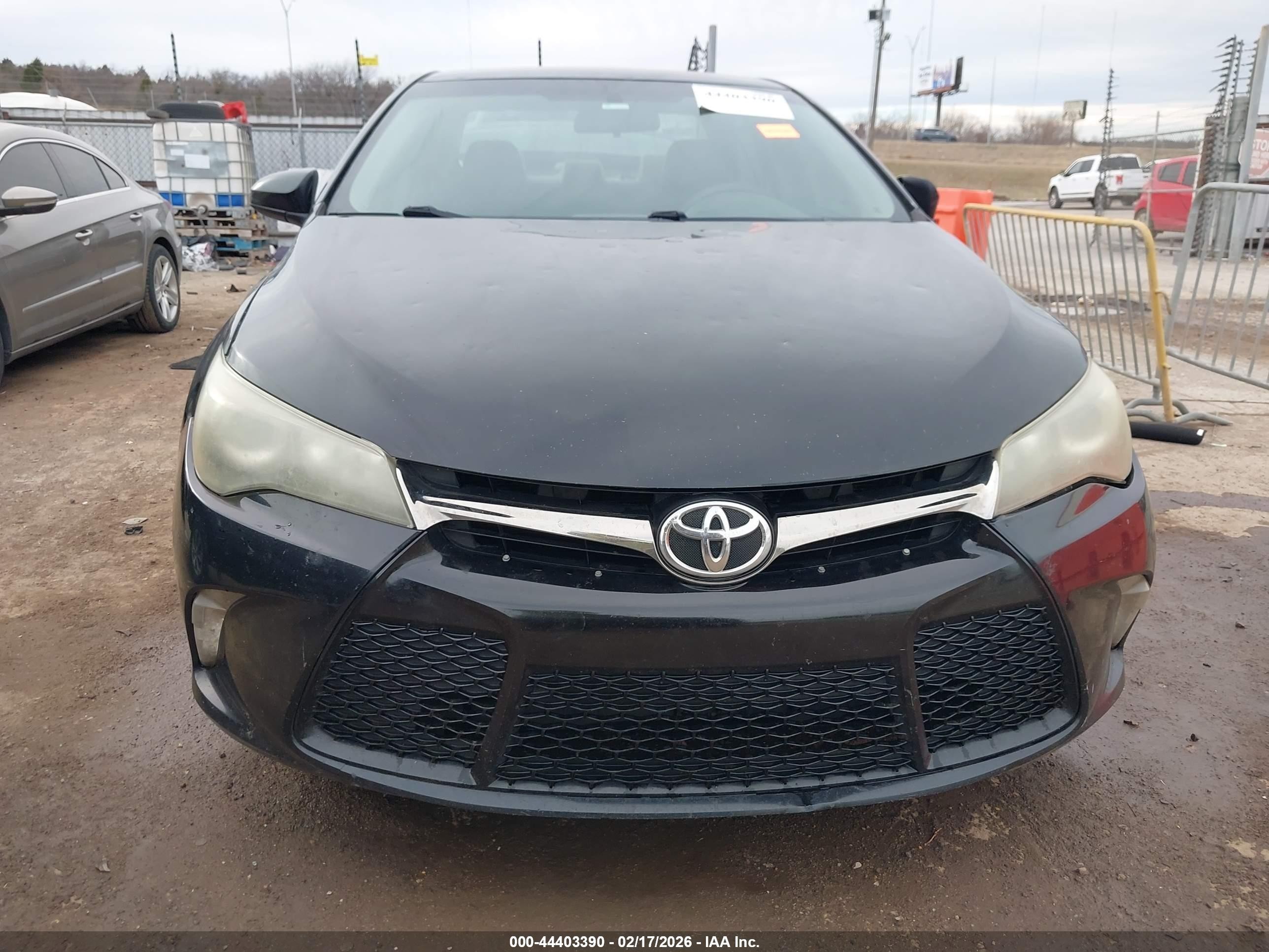 2015 Toyota Camry Se Black vin: 4T1BF1FK5FU491989