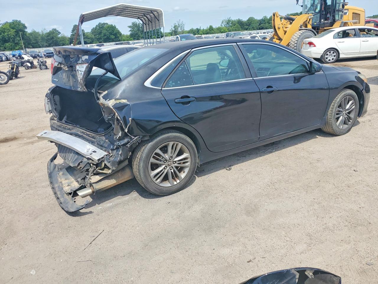 2015 Toyota Camry Se Черный vin: 4T1BF1FK5FU493760