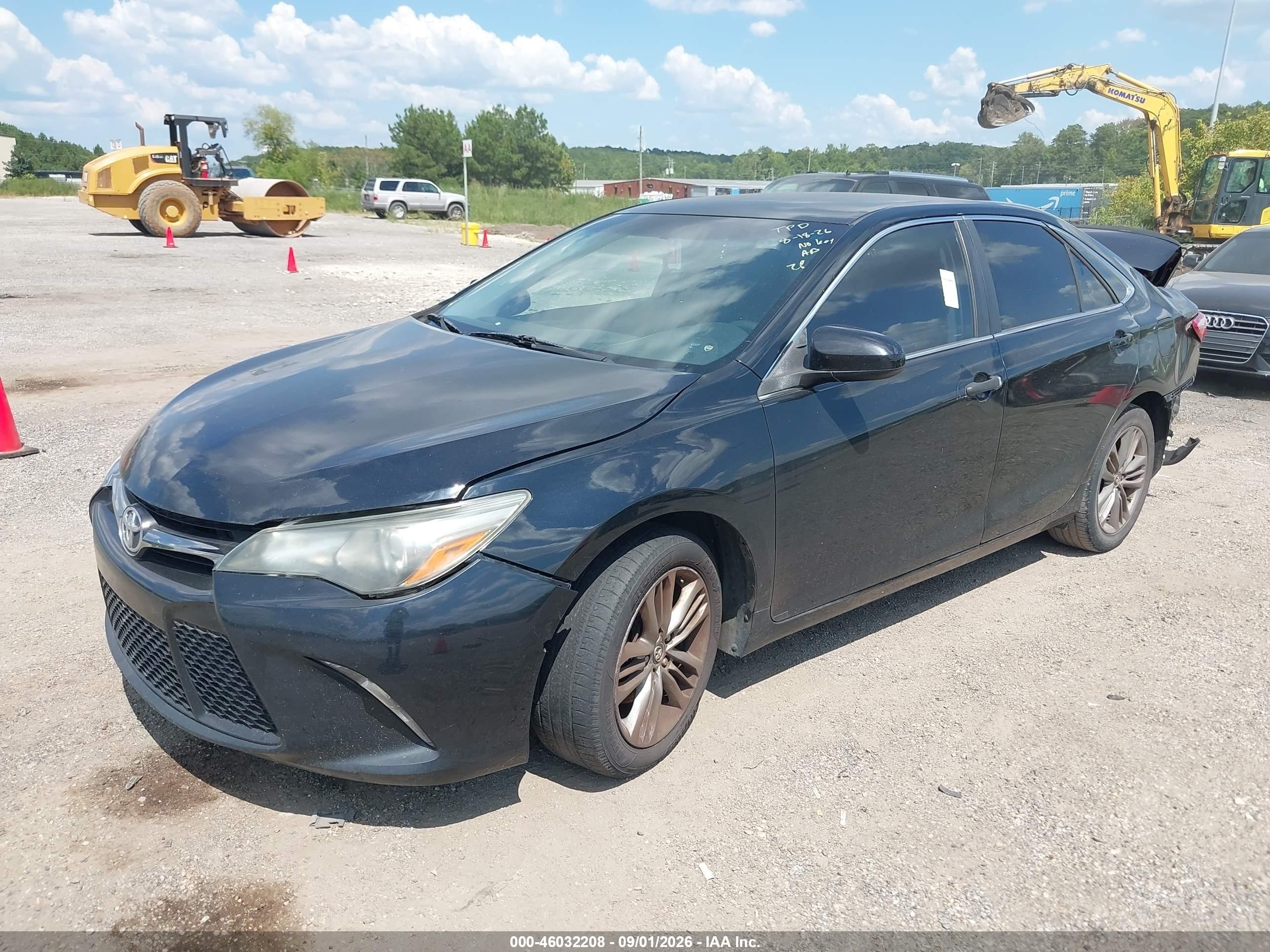 2015 Toyota Camry Se Black vin: 4T1BF1FK5FU497498